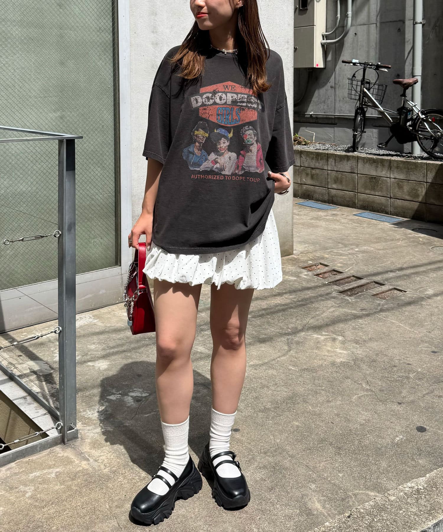 CIAOPANIC(チャオパニック) ピグメントバンドTEE