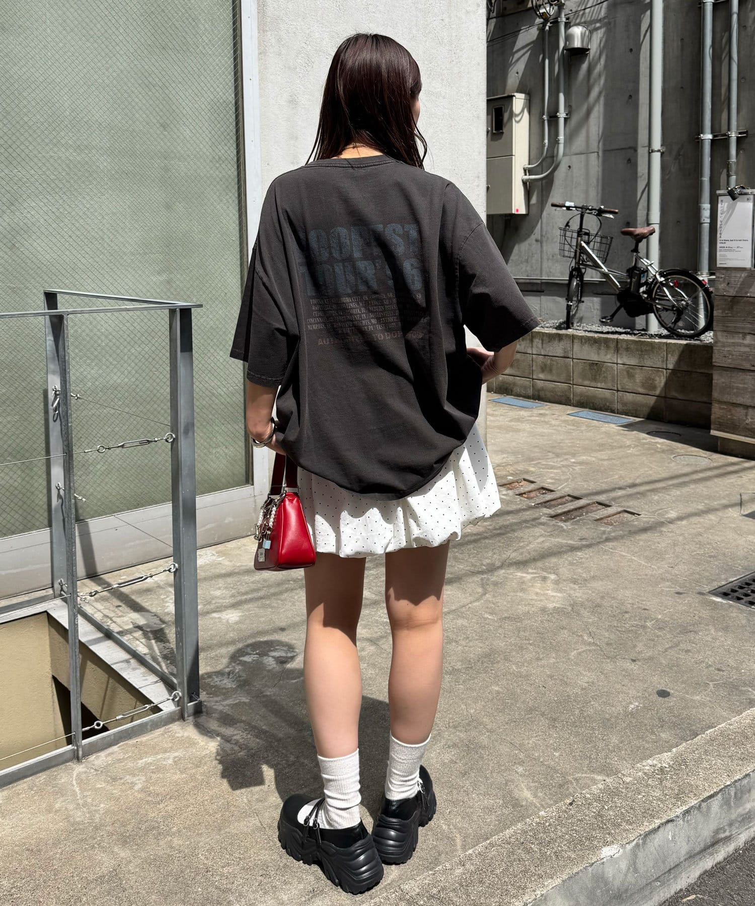CIAOPANIC(チャオパニック) ピグメントバンドTEE