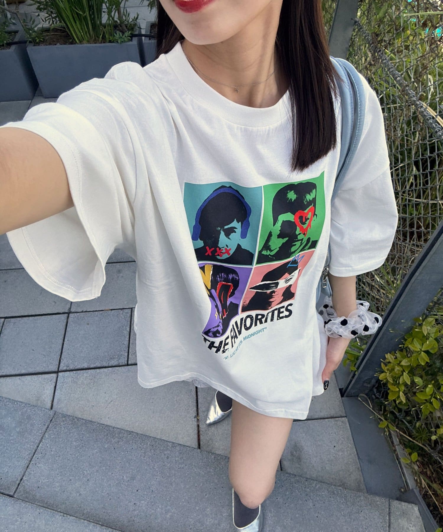 CIAOPANIC(チャオパニック) ピグメントバンドTEE