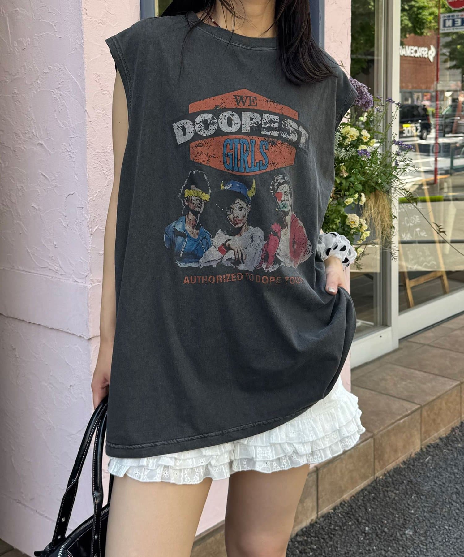 CIAOPANIC(チャオパニック) ピグメントバンドTEE