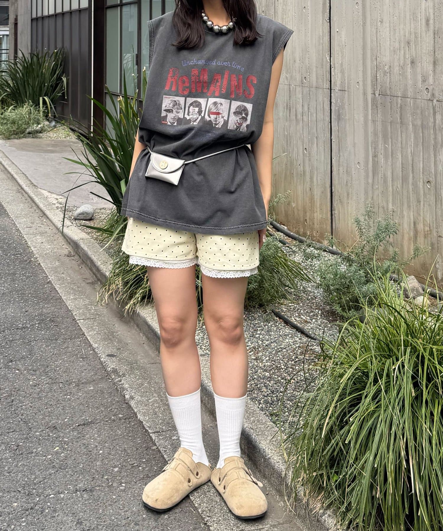 CIAOPANIC(チャオパニック) ピグメントバンドTEE