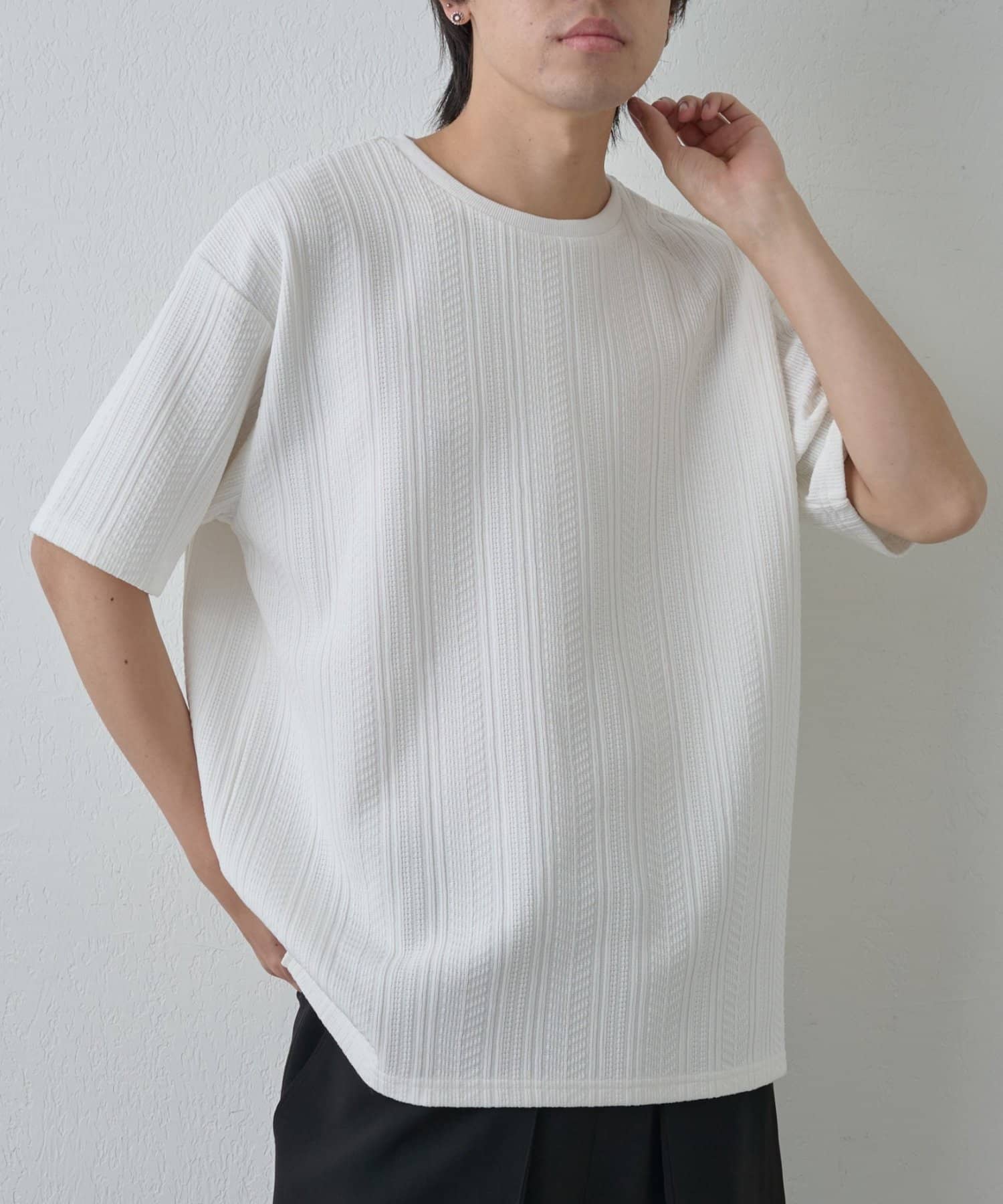 COLONY 2139(コロニー トゥーワンスリーナイン) ケーブルジャガードTEE