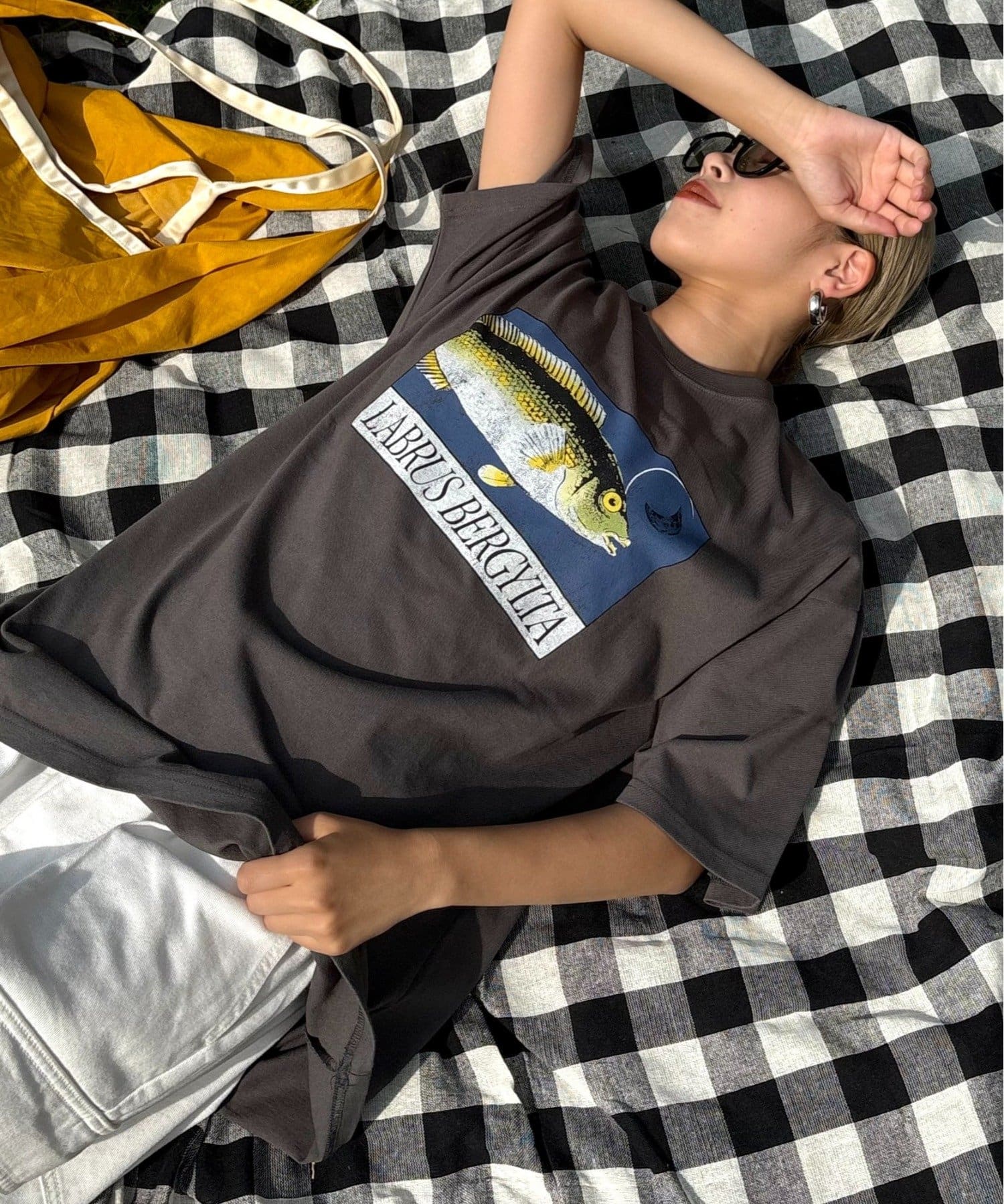 CIAOPANIC TYPY(チャオパニックティピー) 【UNISEX】レトロ魚TEE