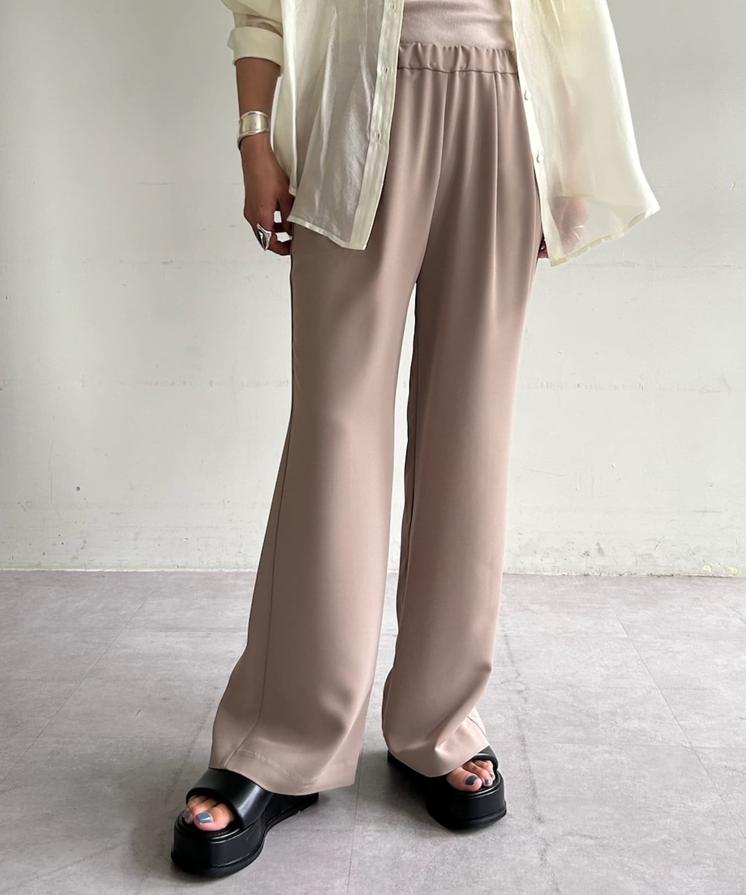 エステルダブルクロスパンツ エステルダブルクロスパンツ｜BIGI online store - ビギ