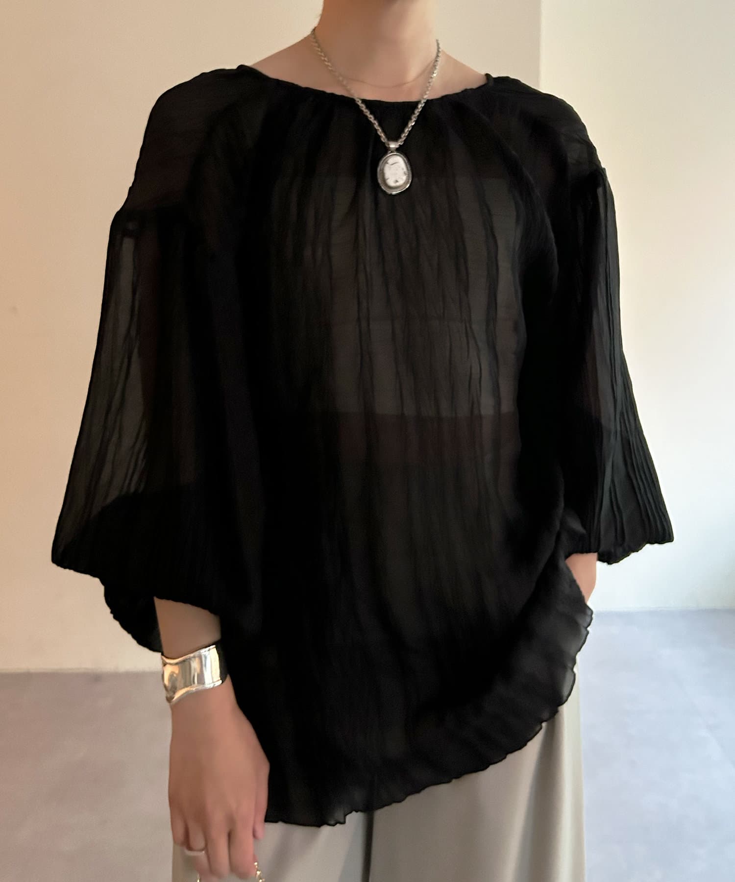 SHENERY】2WAY楊柳リボンブラウス | OUTLET(アウトレット)レディース