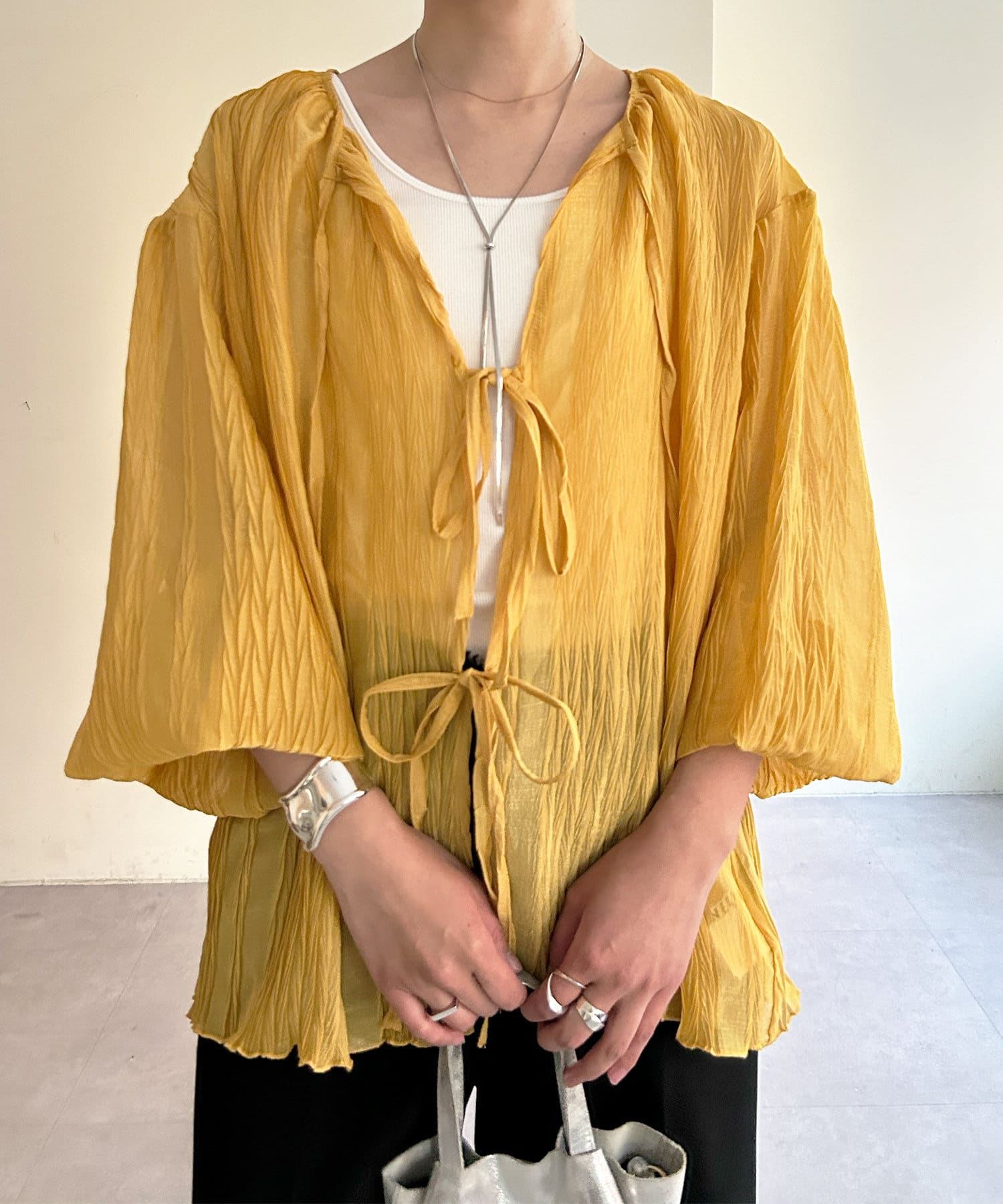 SHENERY】2WAY楊柳リボンブラウス | OUTLET(アウトレット)レディース