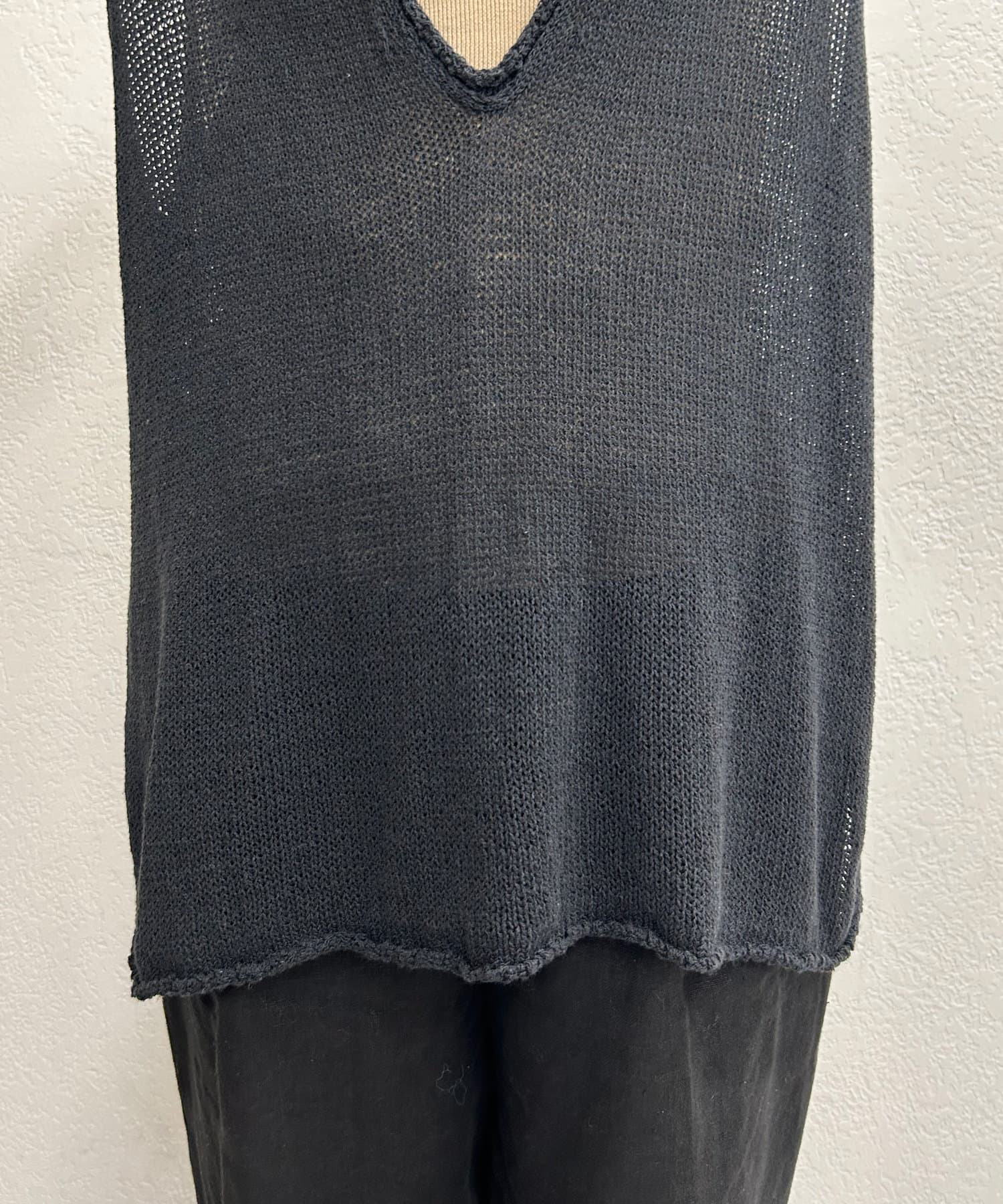 OUTLET(アウトレット) 【SHENERY】Vネックリネンニットベスト