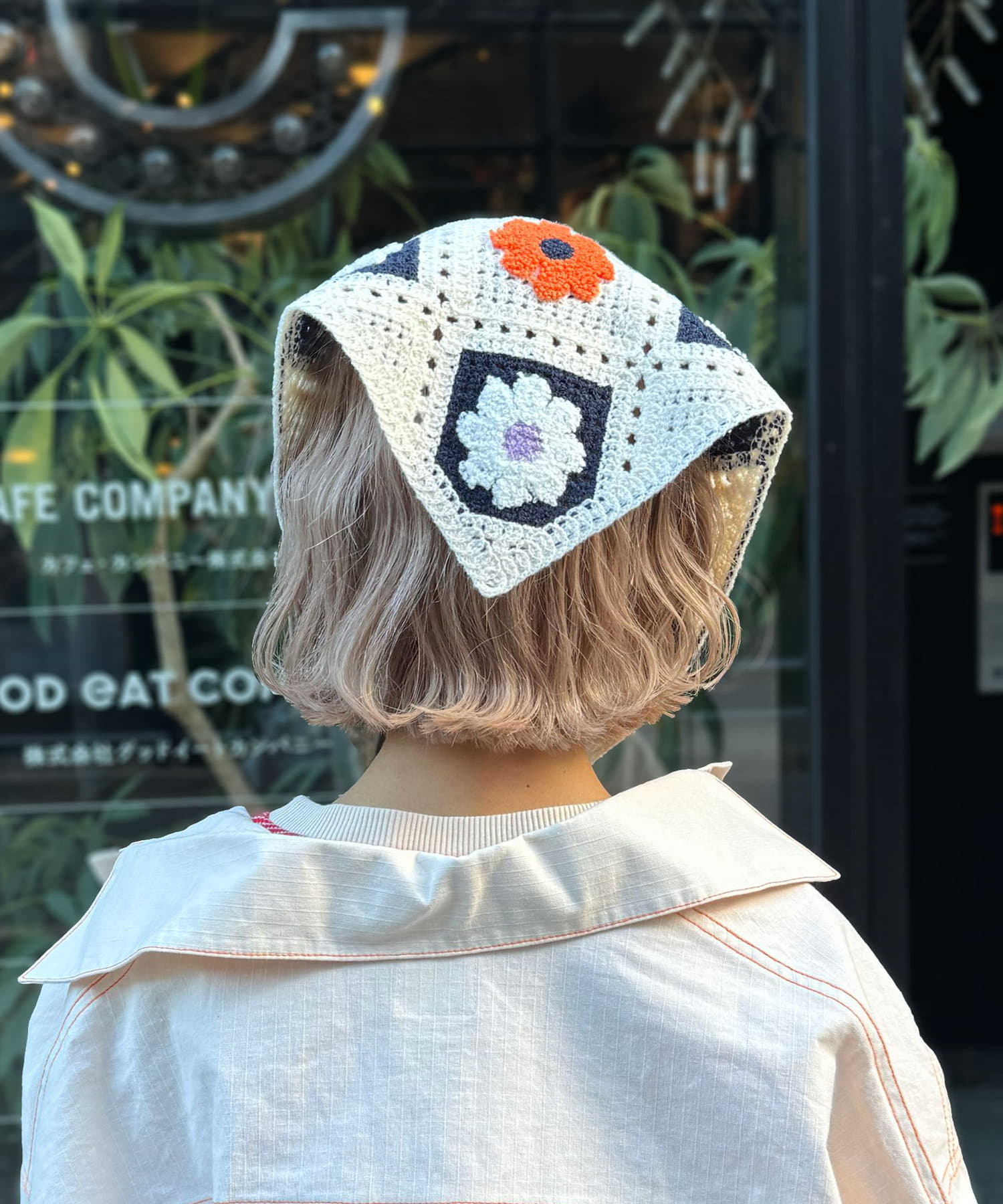 OUTLET(アウトレット) 【Ciaopanic】H.Sフラワージャガード2WAY頭巾