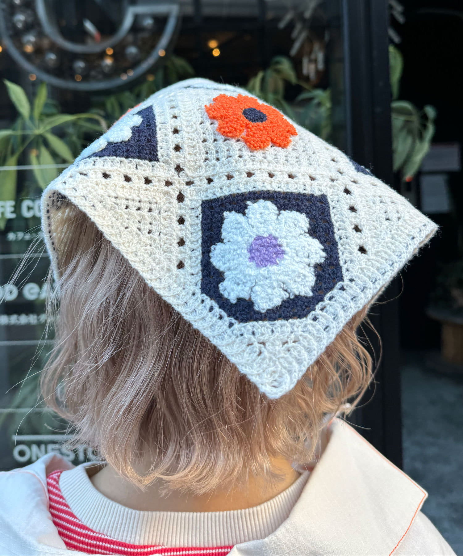 OUTLET(アウトレット) 【Ciaopanic】H.Sフラワージャガード2WAY頭巾