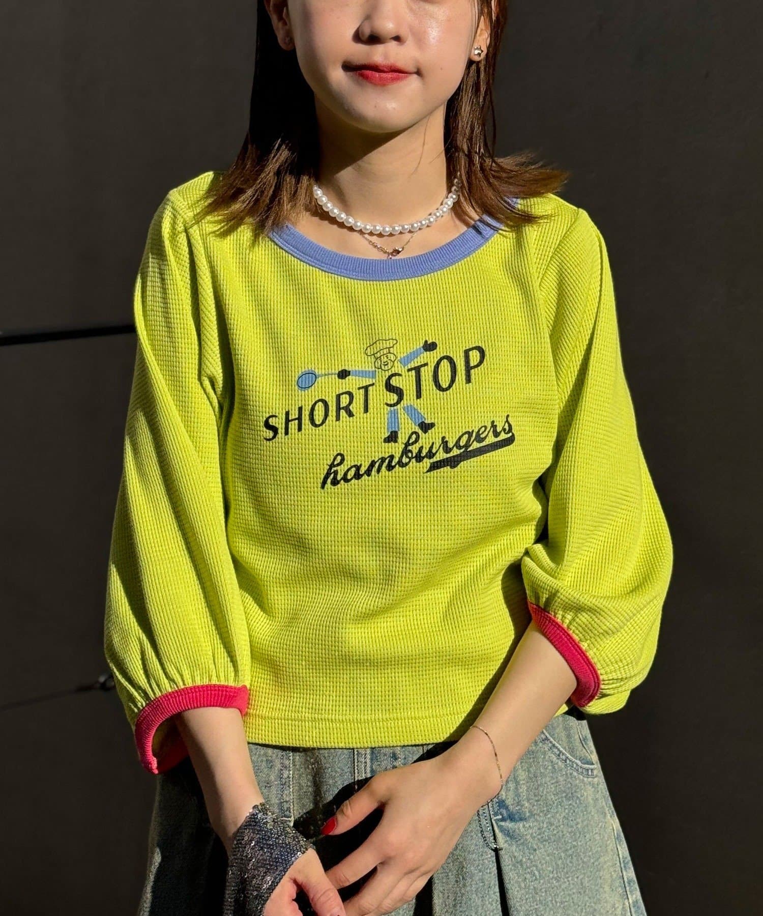 OUTLET(アウトレット) 【Ciaopanic】ASSコラボワッフルボリュームTEE