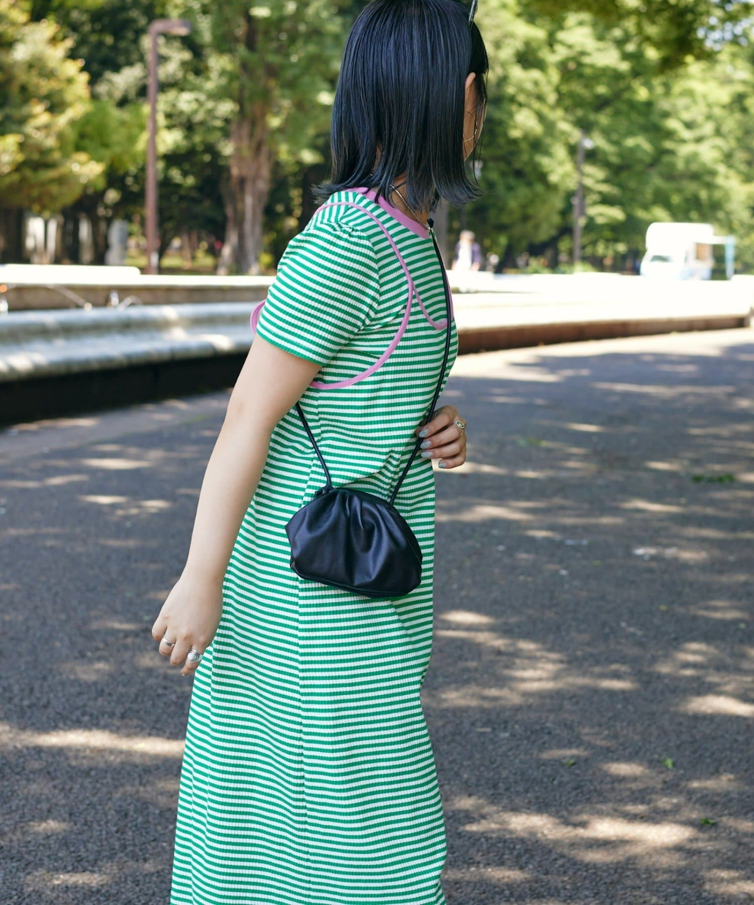 OUTLET(アウトレット) 【CIAOPANIC TYPY】Tee付きボーダーキャミワンピ