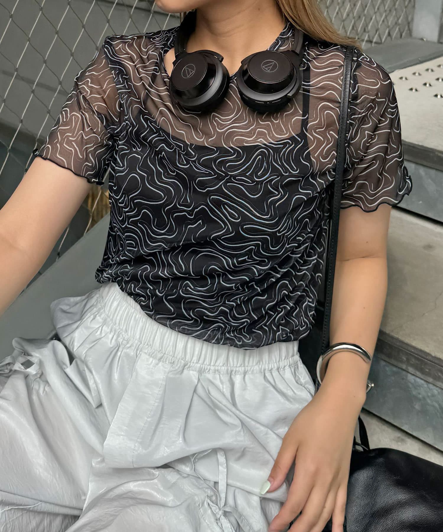 OUTLET(アウトレット) 【Ciaopanic】うねうねシアープリントTEE