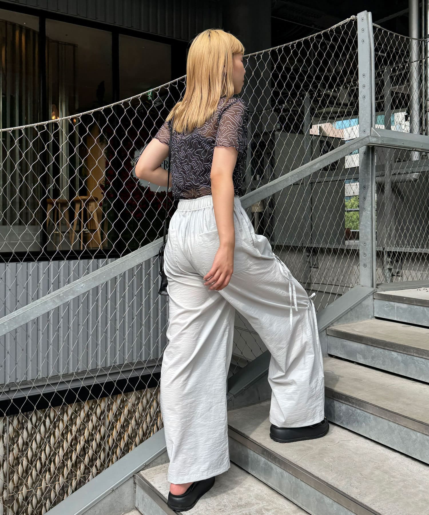 OUTLET(アウトレット) 【Ciaopanic】うねうねシアープリントTEE