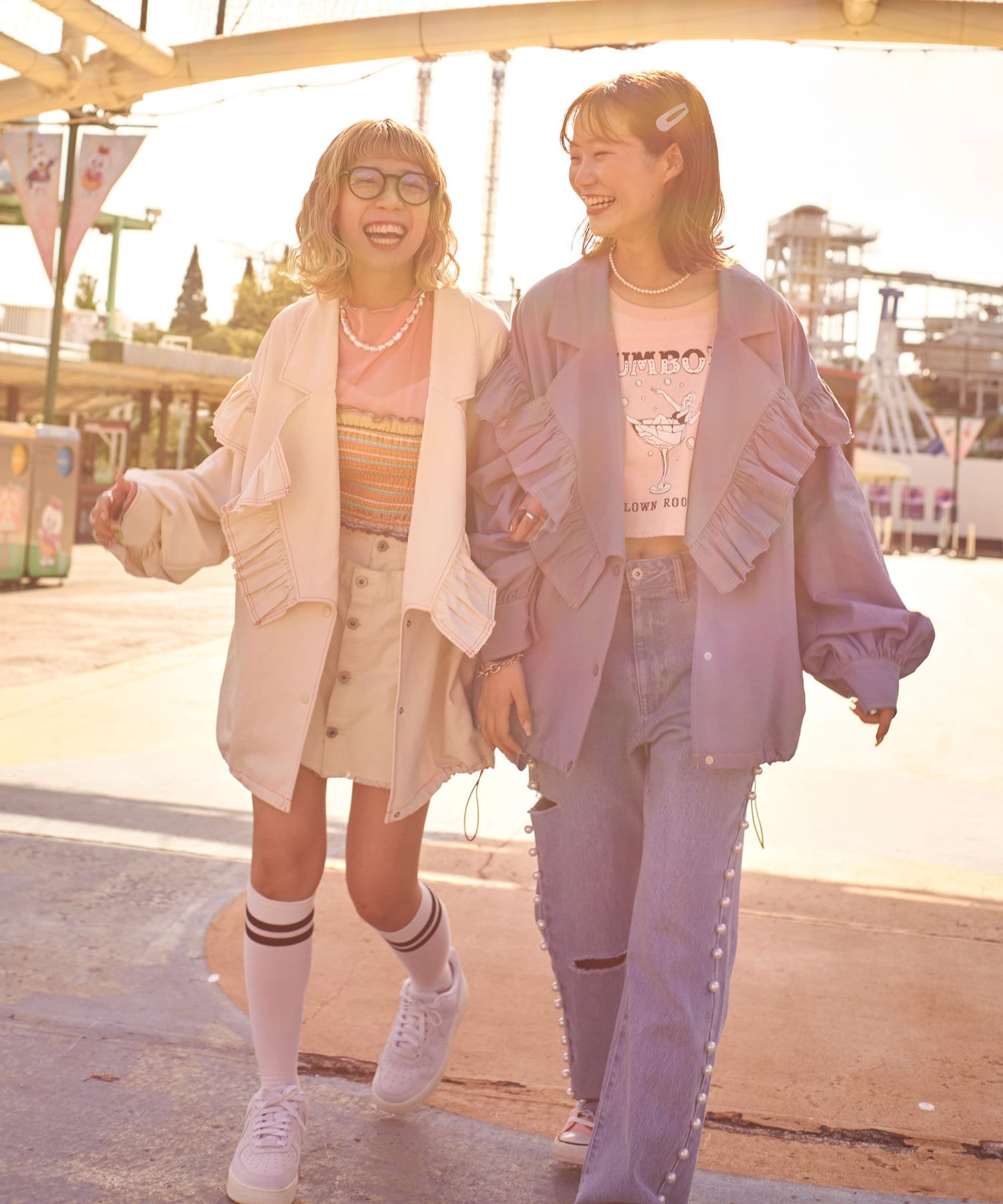 Ciaopanic】ボーダーシャーリングビスチェ | OUTLET