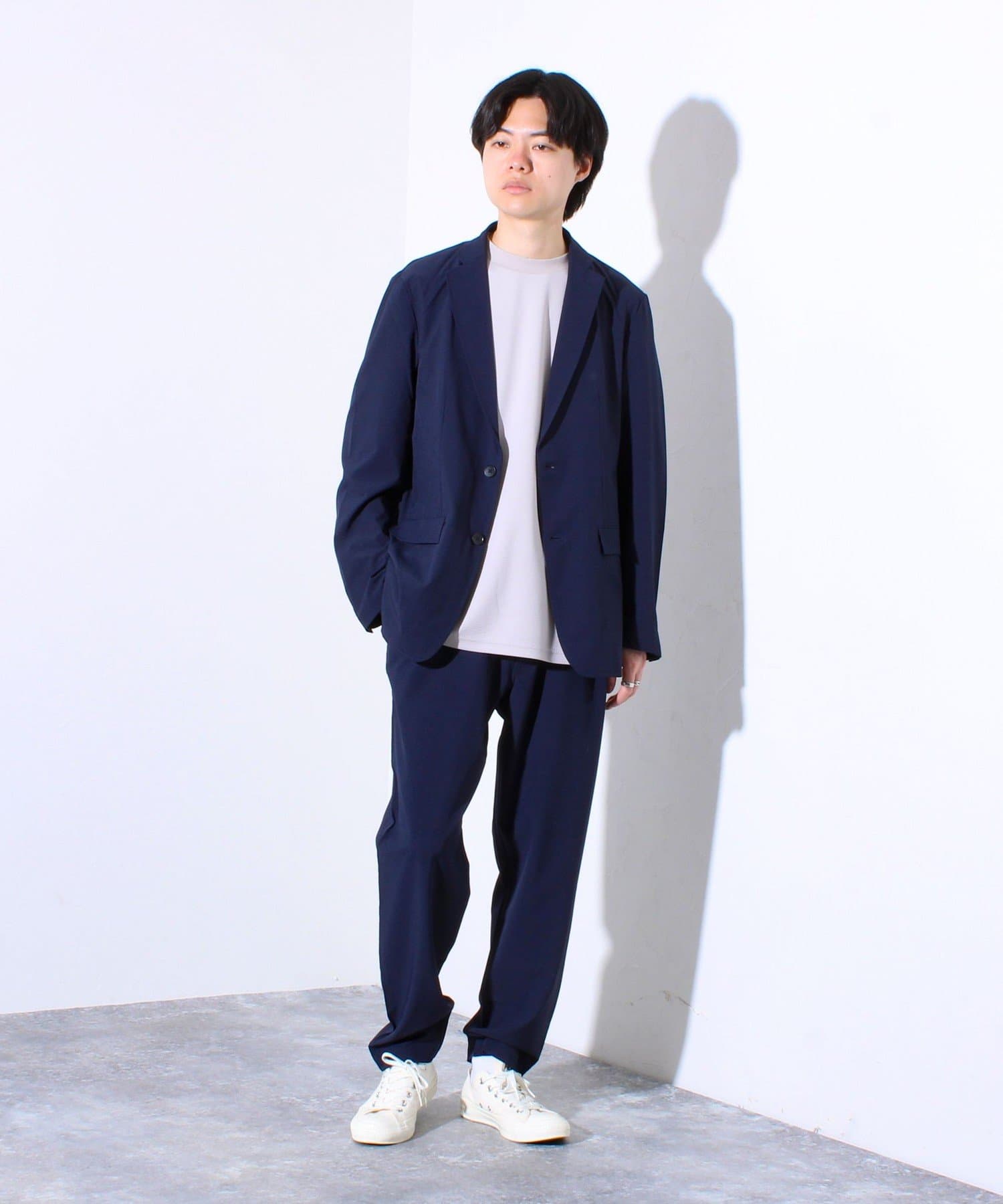 PUAL CE CIN ワイドパンツ 5577 ブルー
