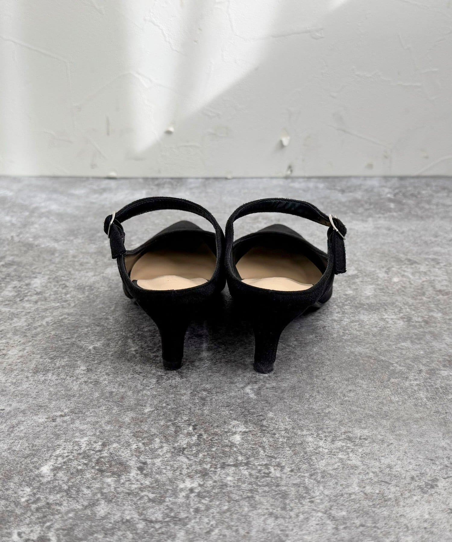 FREDY & GLOSTER(フレディ アンド グロスター) 【販売後5分で完売！/haruセレクト】フェイクスエードアンクルベルトヒール