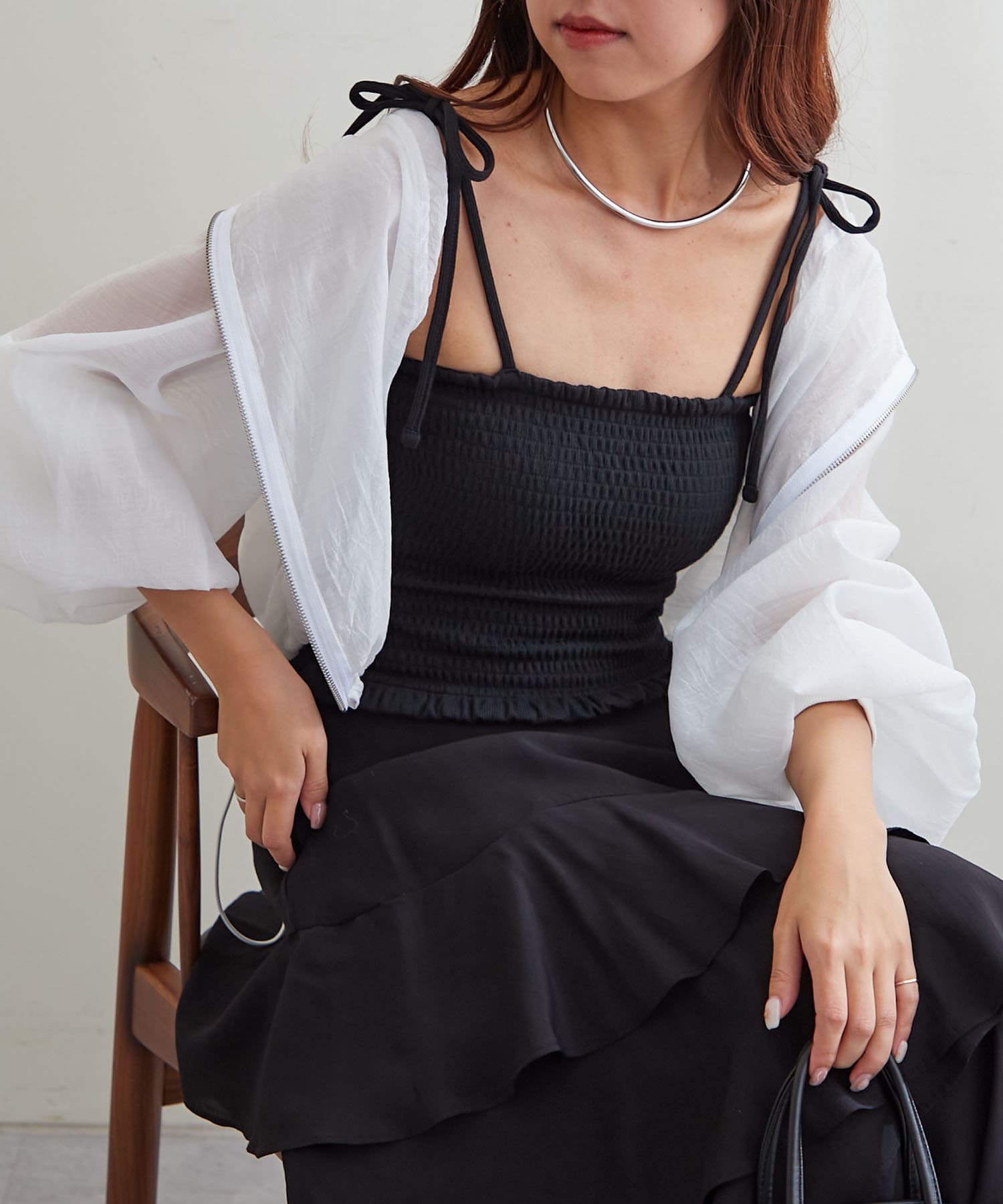 NICE CLAUP / OLIVE des OLIVE OUTLET(ナイスクラップ  / オリーブ デ オリーブ アウトレット) 【RMAF】シャーリングブラトップ