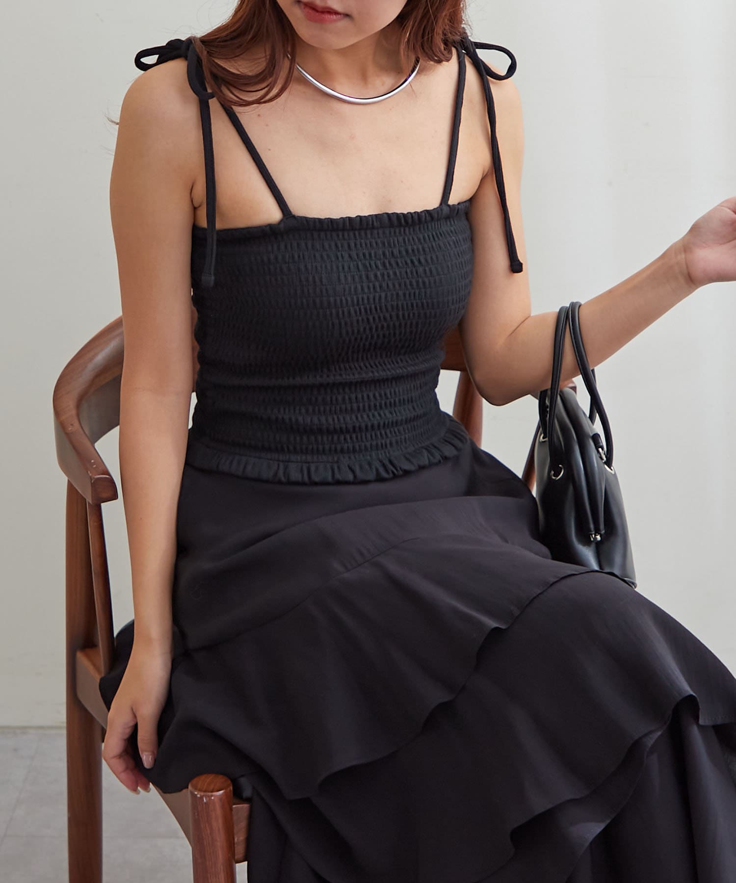 NICE CLAUP / OLIVE des OLIVE OUTLET(ナイスクラップ  / オリーブ デ オリーブ アウトレット) 【RMAF】シャーリングブラトップ