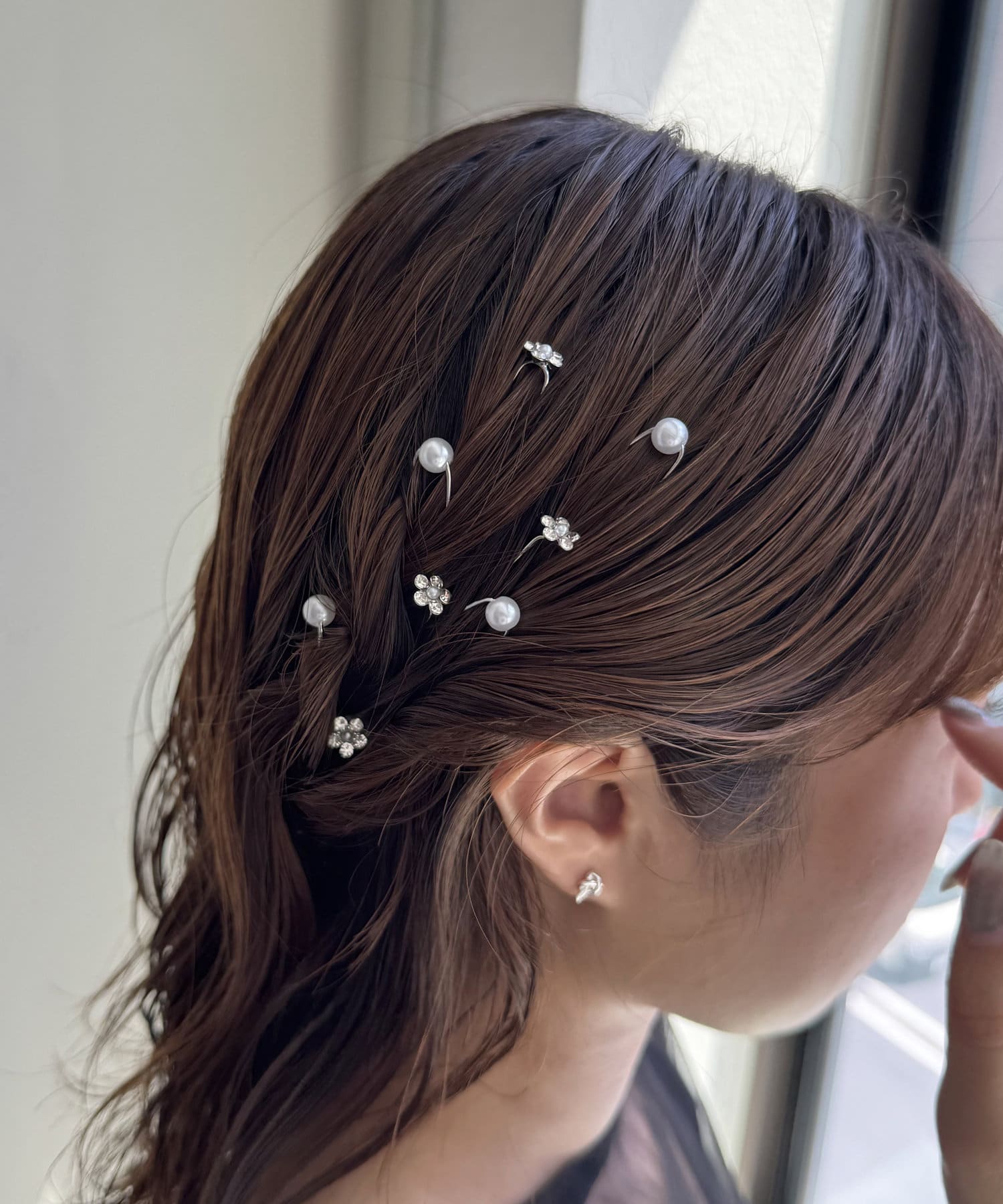 Lattice(ラティス) 【人気の為再入荷】【オケージョン】フラワーUピンセット(8P)