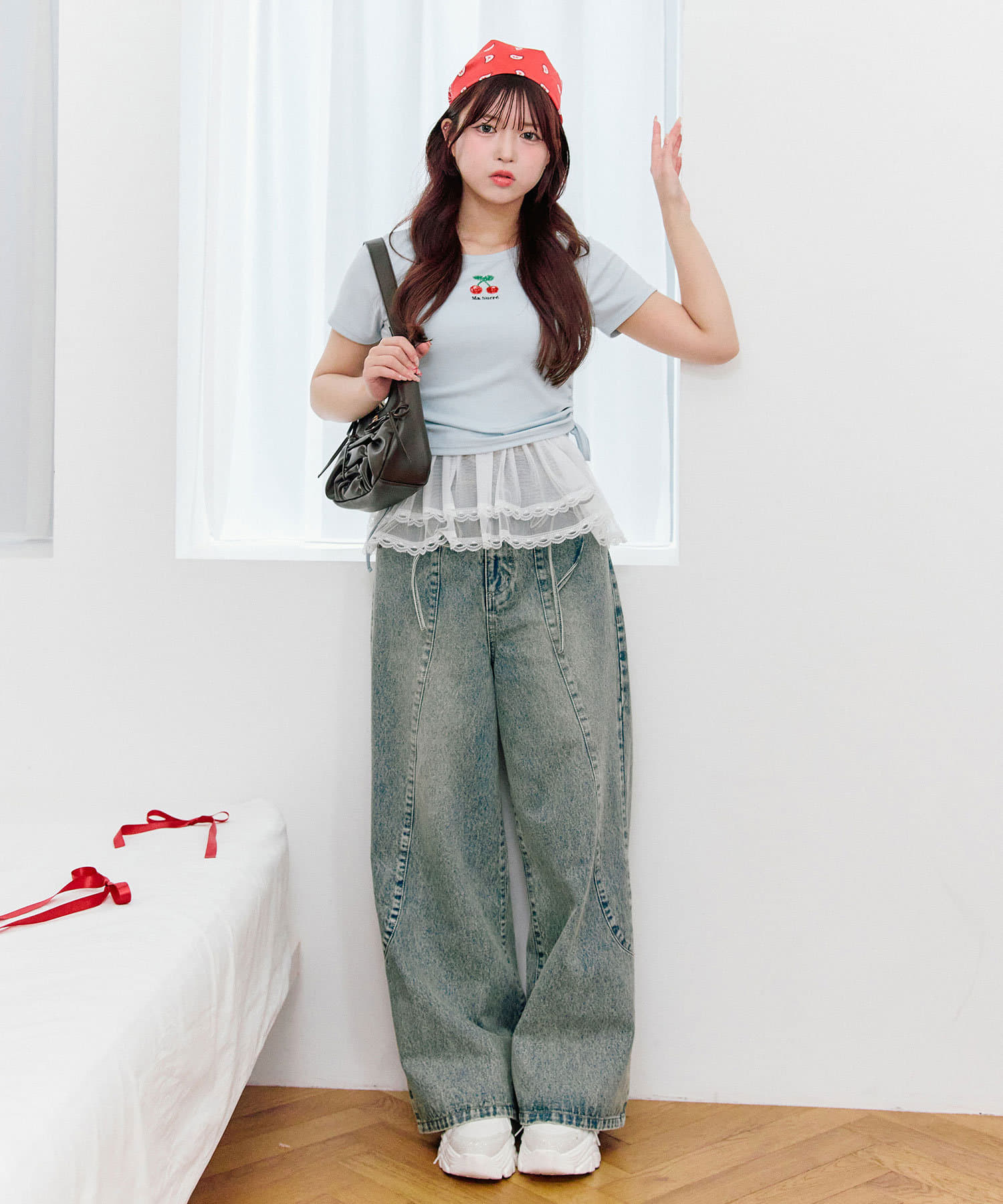 OLIVE des OLIVE(オリーブ デ オリーブ) 【Cherry Collection】チェリーTシャツ