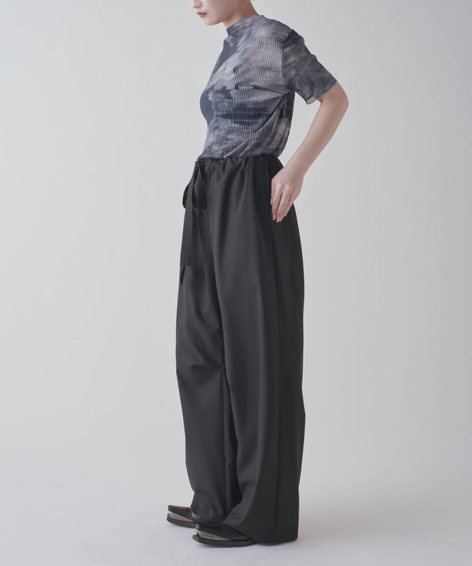 Lui's(ルイス) 【軽量/通気性◎】プリーツシアートップス