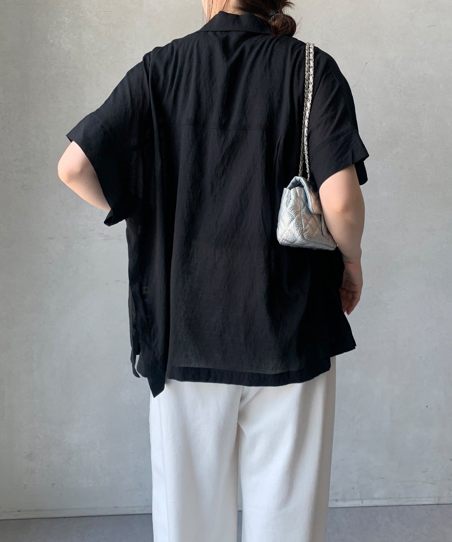 DOUDOU(ドゥドゥ) 【WEB限定】強撚半袖ジャケット