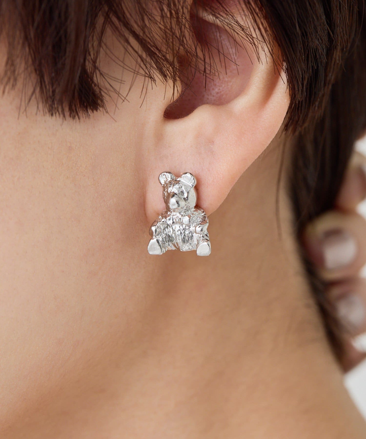 ear PAPILLONNER(イア パピヨネ) 【beq Pettina(ベック ペティーナ)】テディベアピアス
