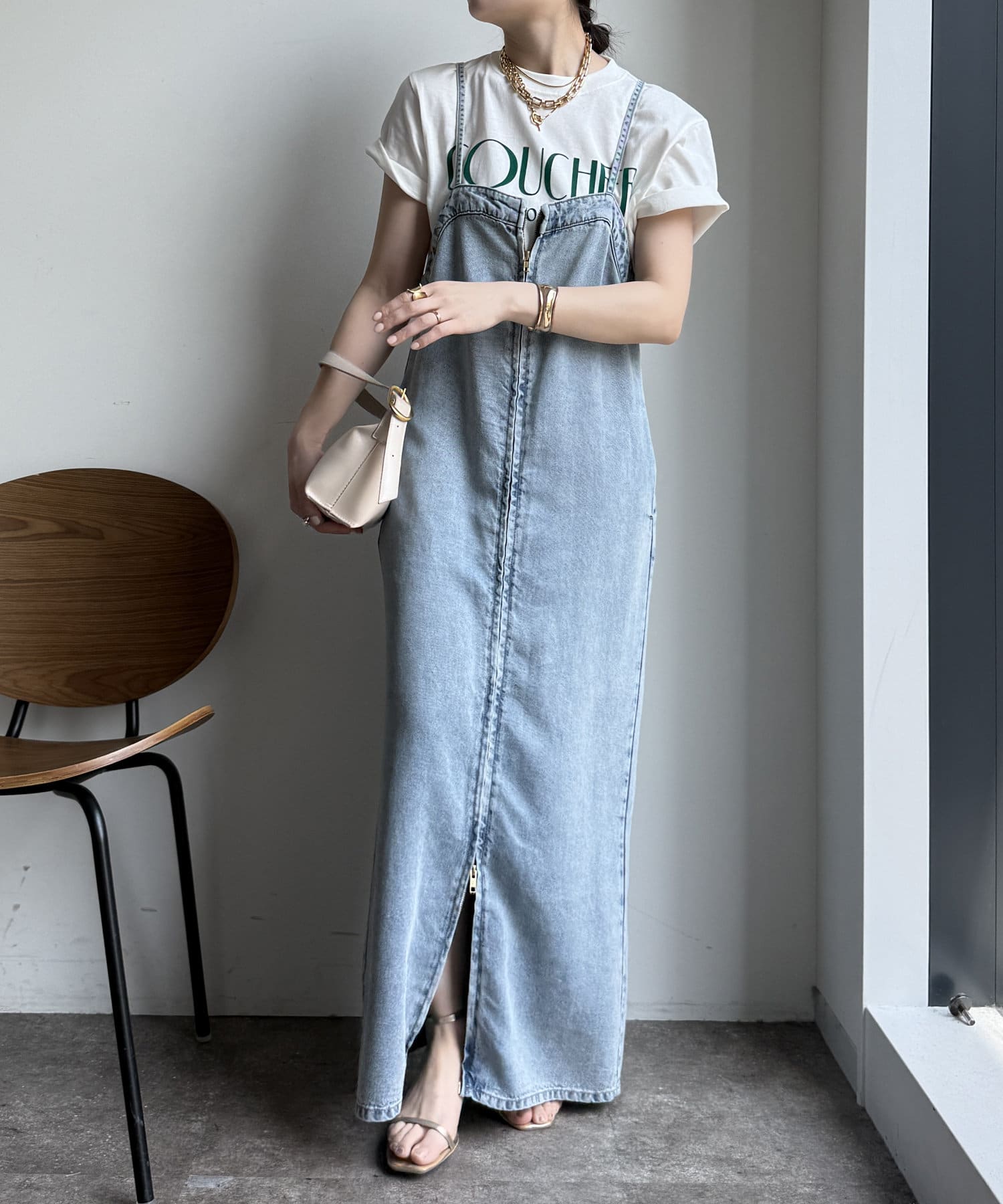 DouDou tシャツ 「WEB限定」ジャガープリントTEE レディース