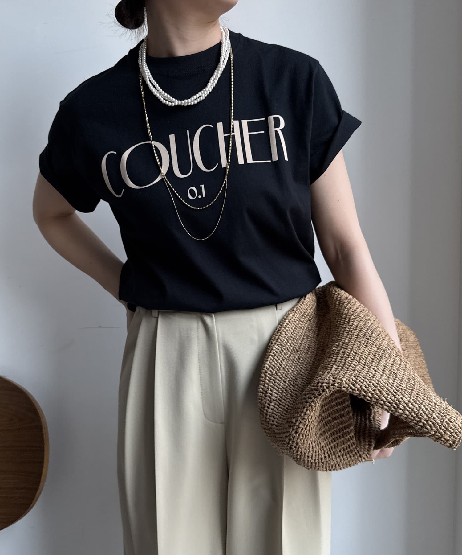 DOUDOU(ドゥドゥ) 【WEB限定】フロントバック両面ロゴTEE