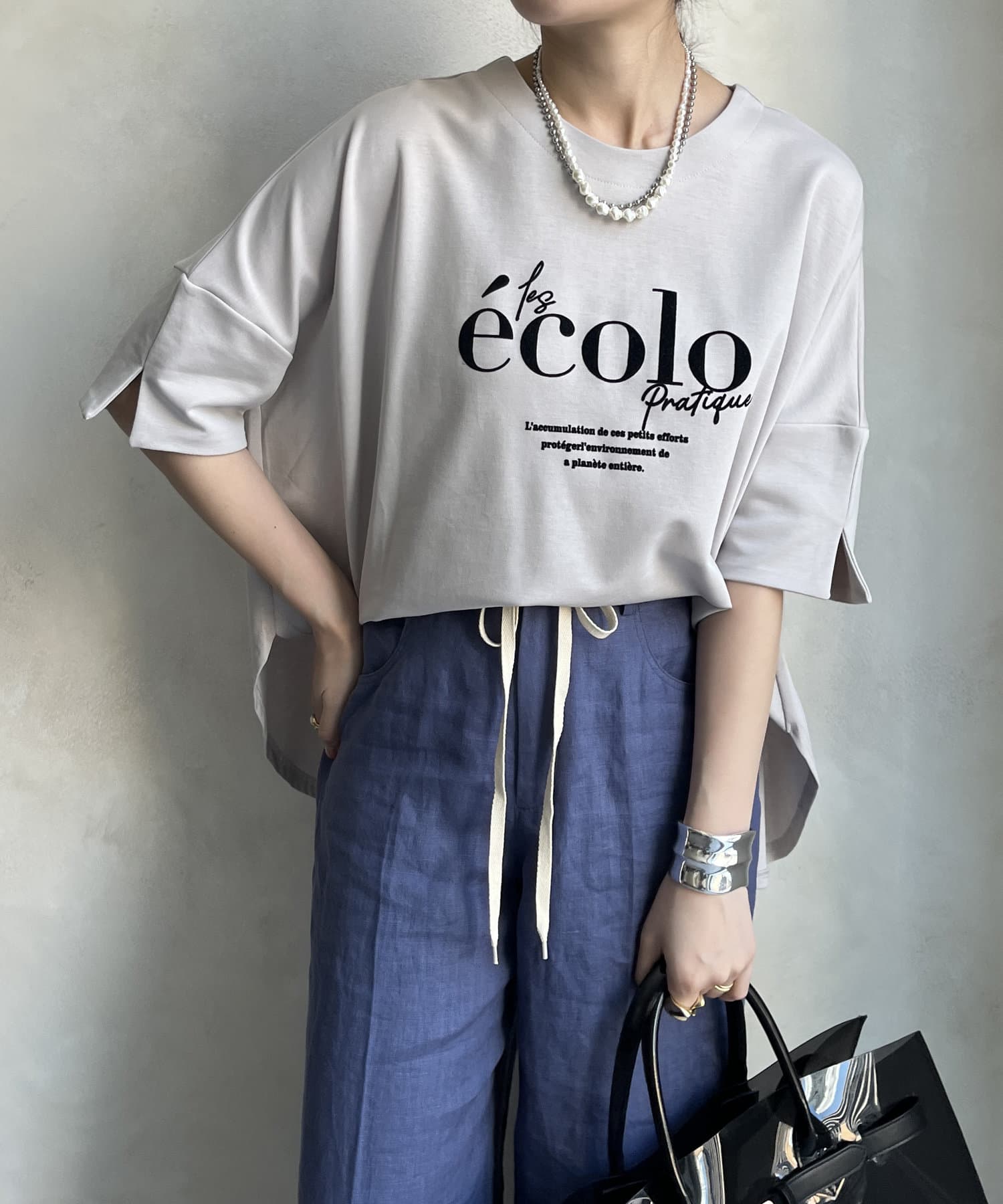 専用出品【DOUDOU】ThrowロゴTEE　ショルダーオープンブラウス ThrowロゴTEE | DOUDOU(ドゥドゥ)レディース | PAL CLOSET(パル