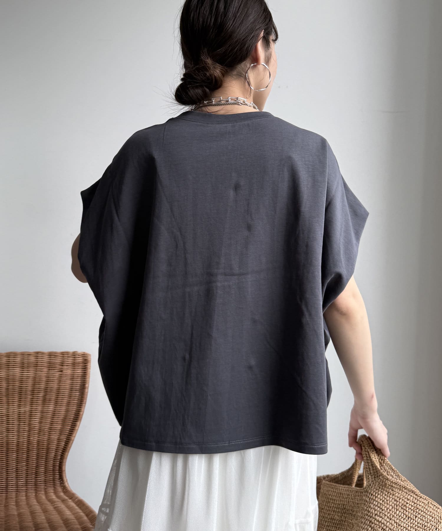 DOUDOU(ドゥドゥ) 【WEB限定】パールロゴボックスTEE