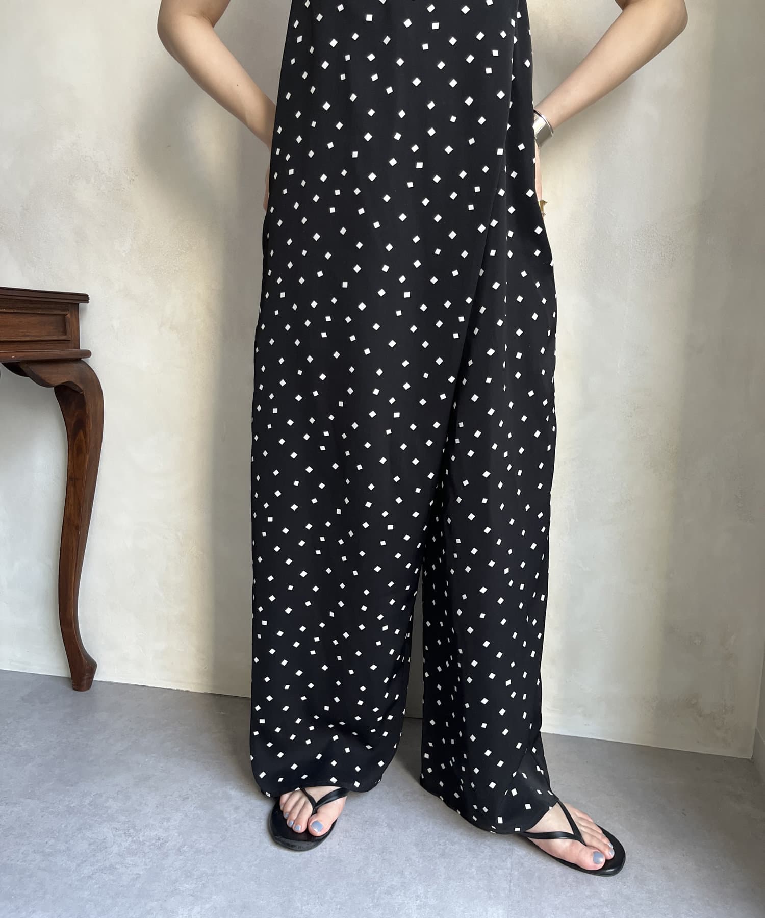 DOUDOU(ドゥドゥ) 【WEB限定】ラップキャミサロペット