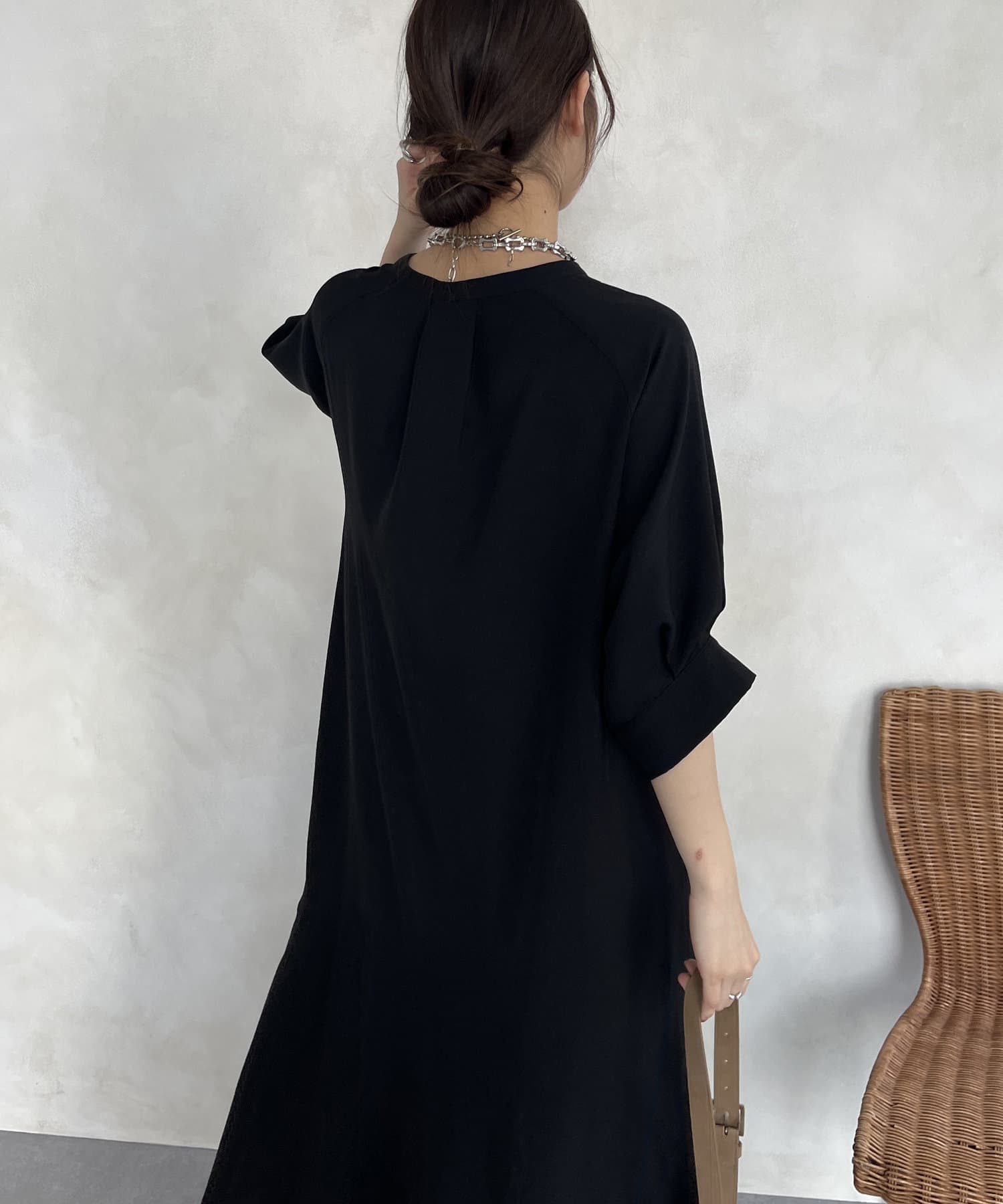 DOUDOU(ドゥドゥ) 【WEB限定】ロープベルトリネンライクワンピース