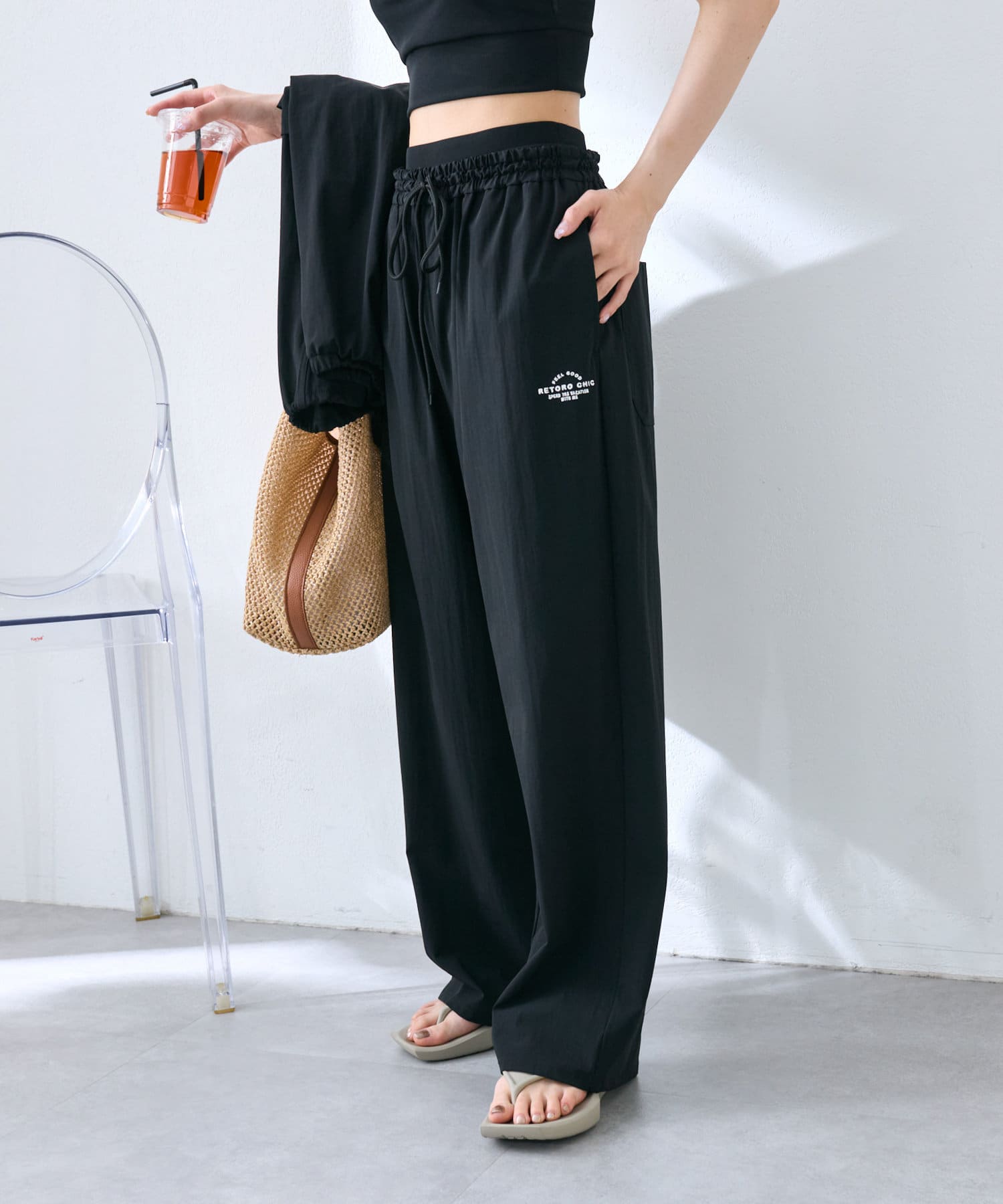 PUAL CE CIN Swimwear 2025 SUMMER―ピュアルセシンが提案する大人女子のためのスイムウェア―軽量で着脱が楽チンなラッシュガードパンツ＜Design＞アクティブシーンに大活躍