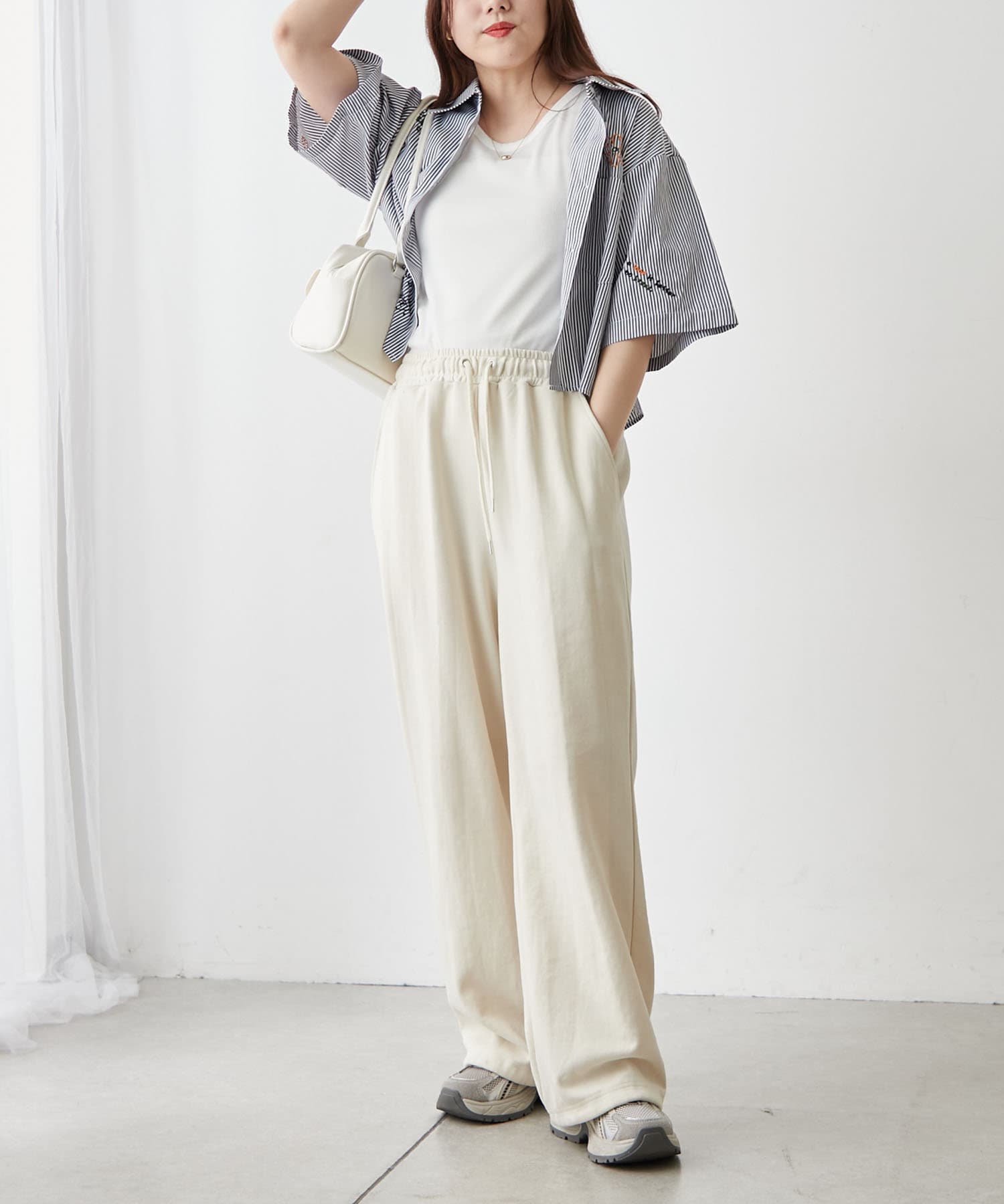 NICE CLAUP / OLIVE des OLIVE OUTLET(ナイスクラップ  / オリーブ デ オリーブ アウトレット) 【RMAF】色々刺繍ショートシャツ