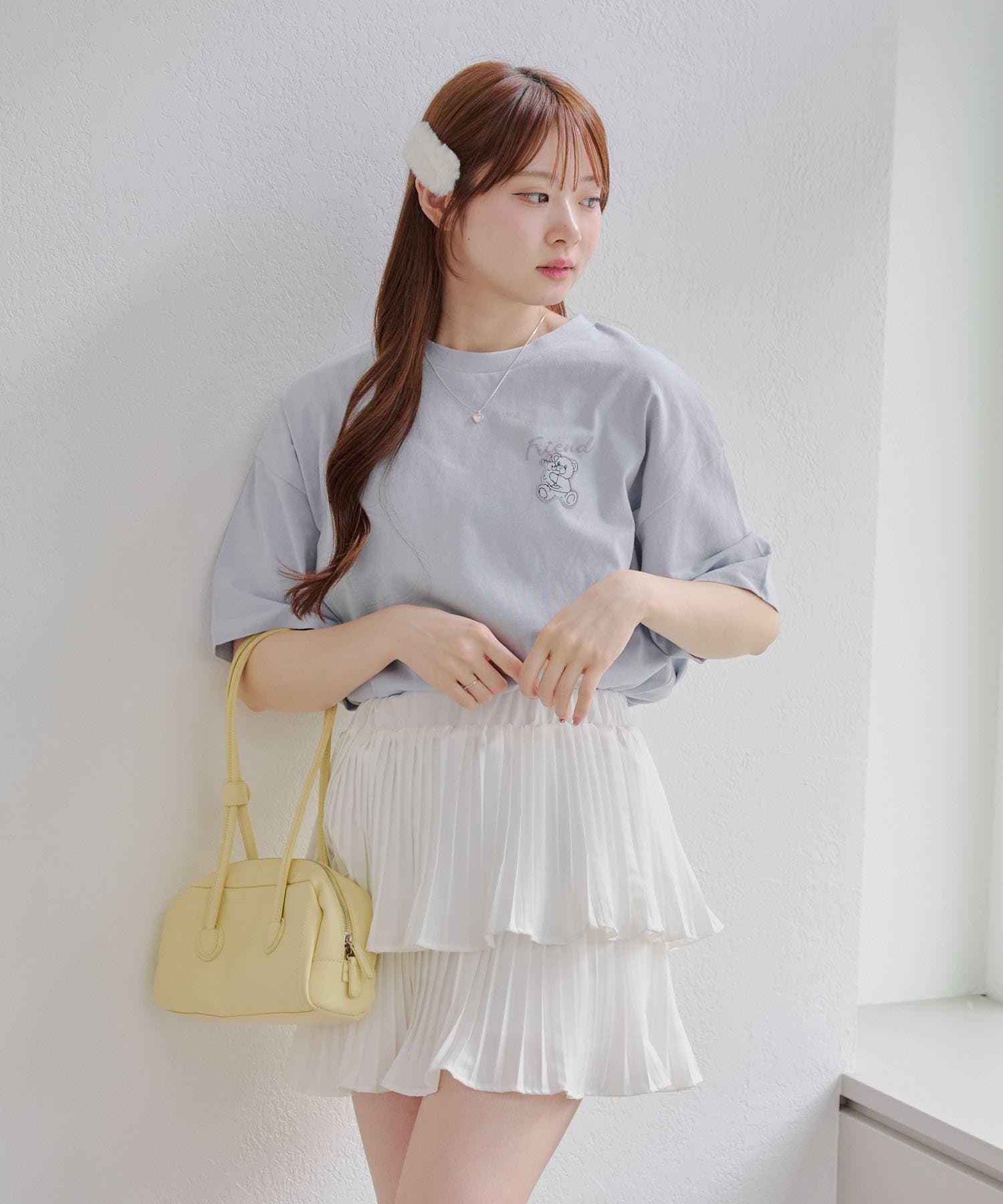 NICE CLAUP / OLIVE des OLIVE OUTLET(ナイスクラップ  / オリーブ デ オリーブ アウトレット) 【RMAF】【MARCHES】くま&うさぎプリントT