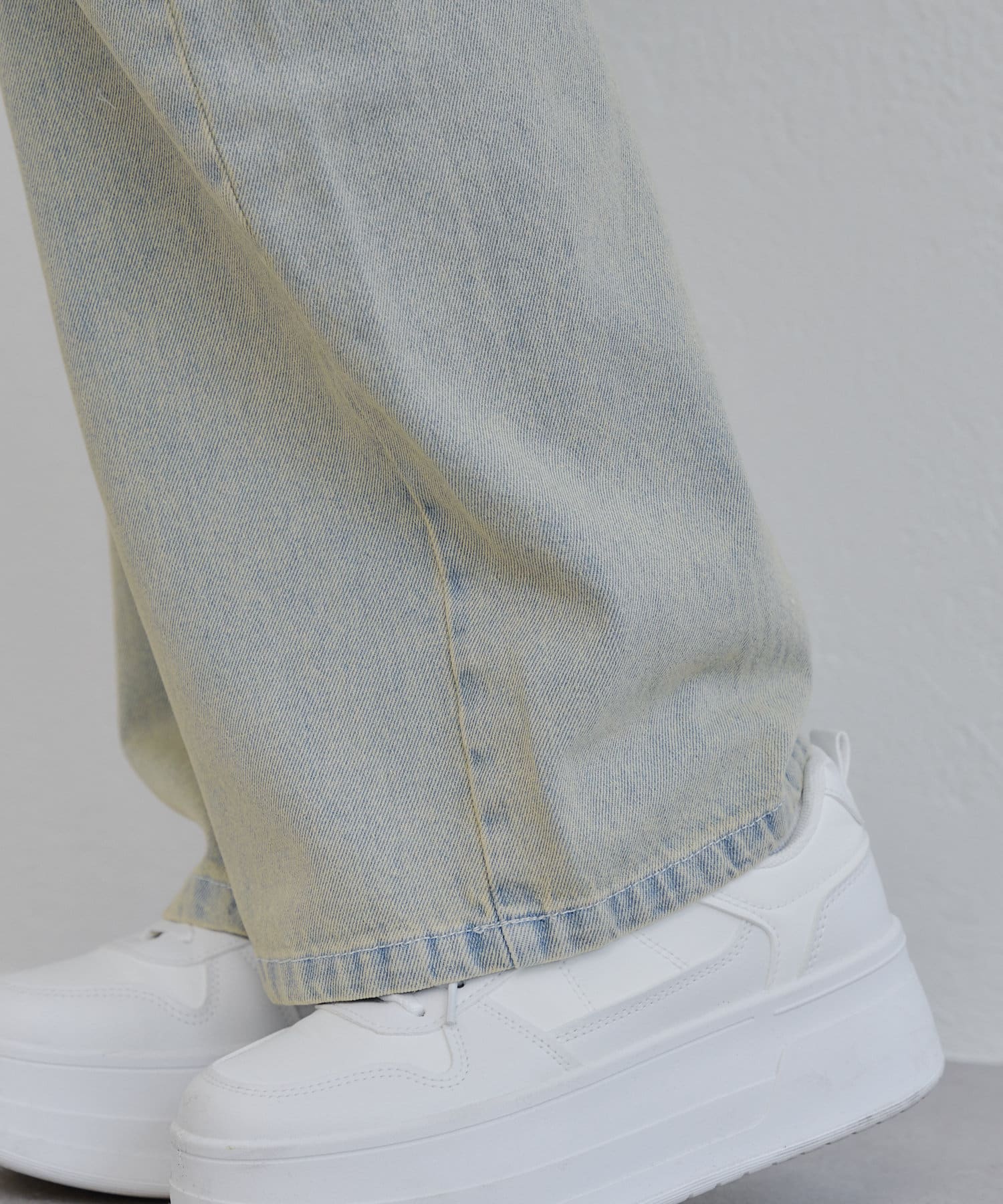 NICE CLAUP / OLIVE des OLIVE OUTLET(ナイスクラップ  / オリーブ デ オリーブ アウトレット) 【RMAF】脇スリットリボンカーゴパンツ