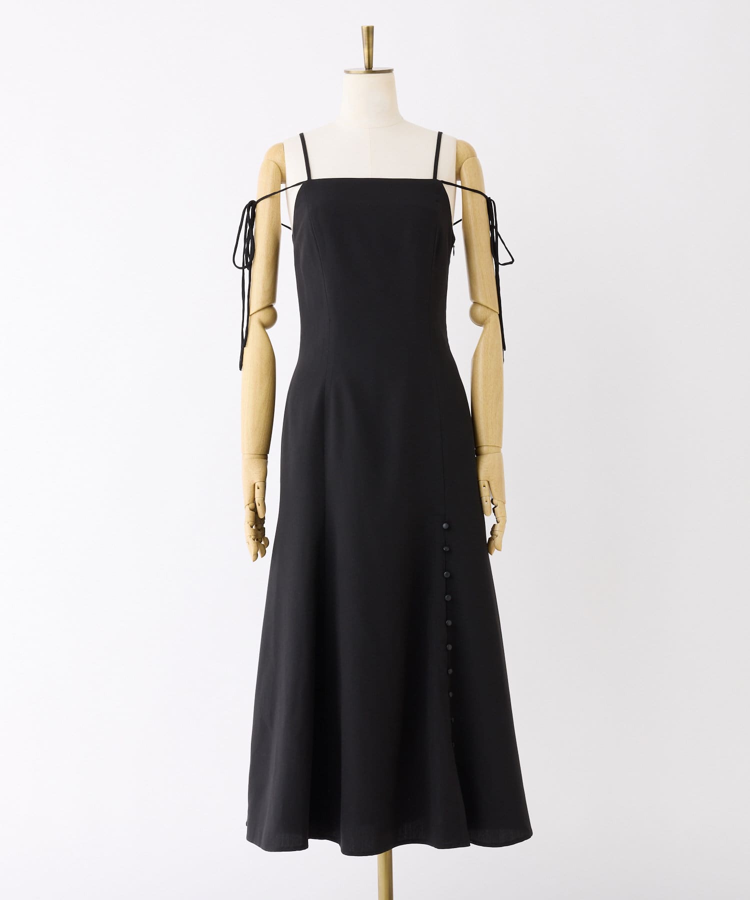 one after another NICE CLAUP(ワンアフターアナザー ナイスクラップ) WEB限定/スリットキャミワンピース/S・Mサイズ展開