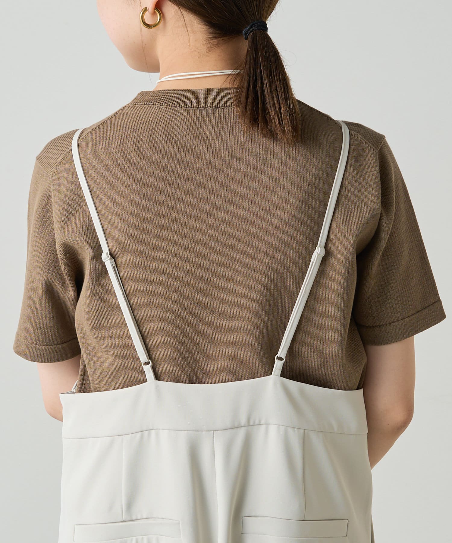 LOUNGEDRESS(ラウンジドレス) ハーフスリーブニットプルオーバー