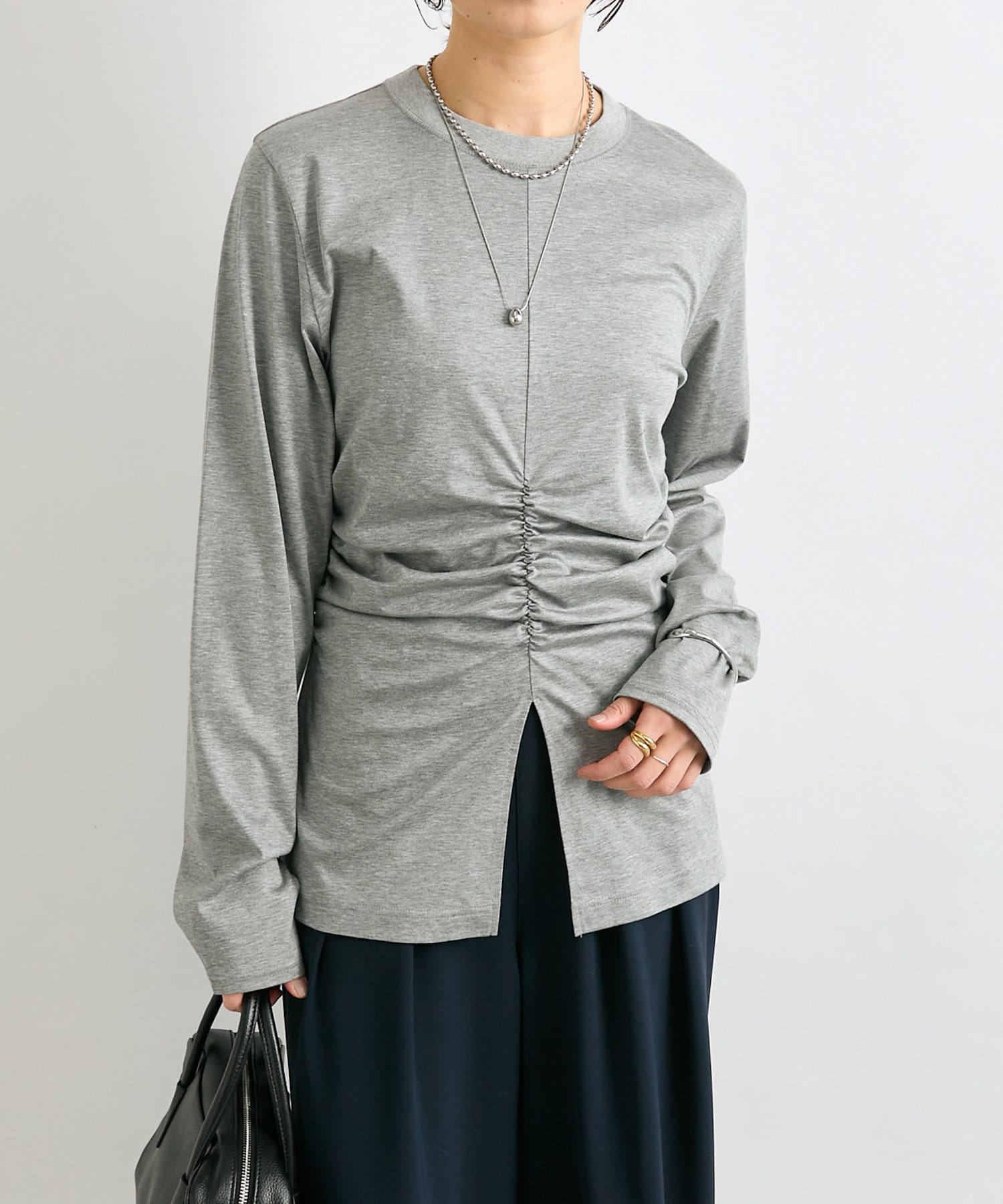 OUTLET(アウトレット) 【RIVE DROITE】シャーリングロンTシャツ