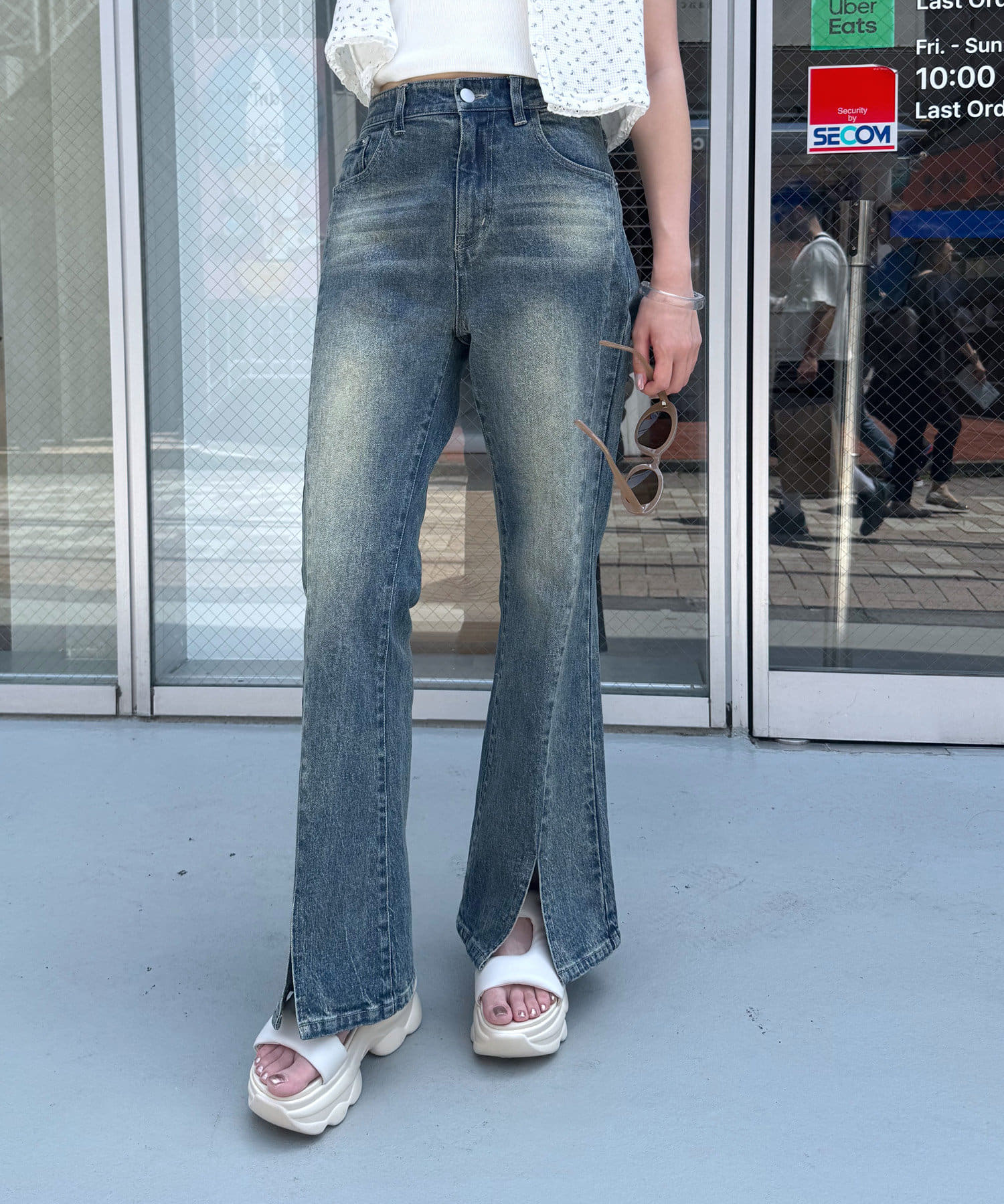 mline ヴィンテージフレアデニム M-LINE ジーンズ デニム デニムパンツ 「mline」ヴィンテージ