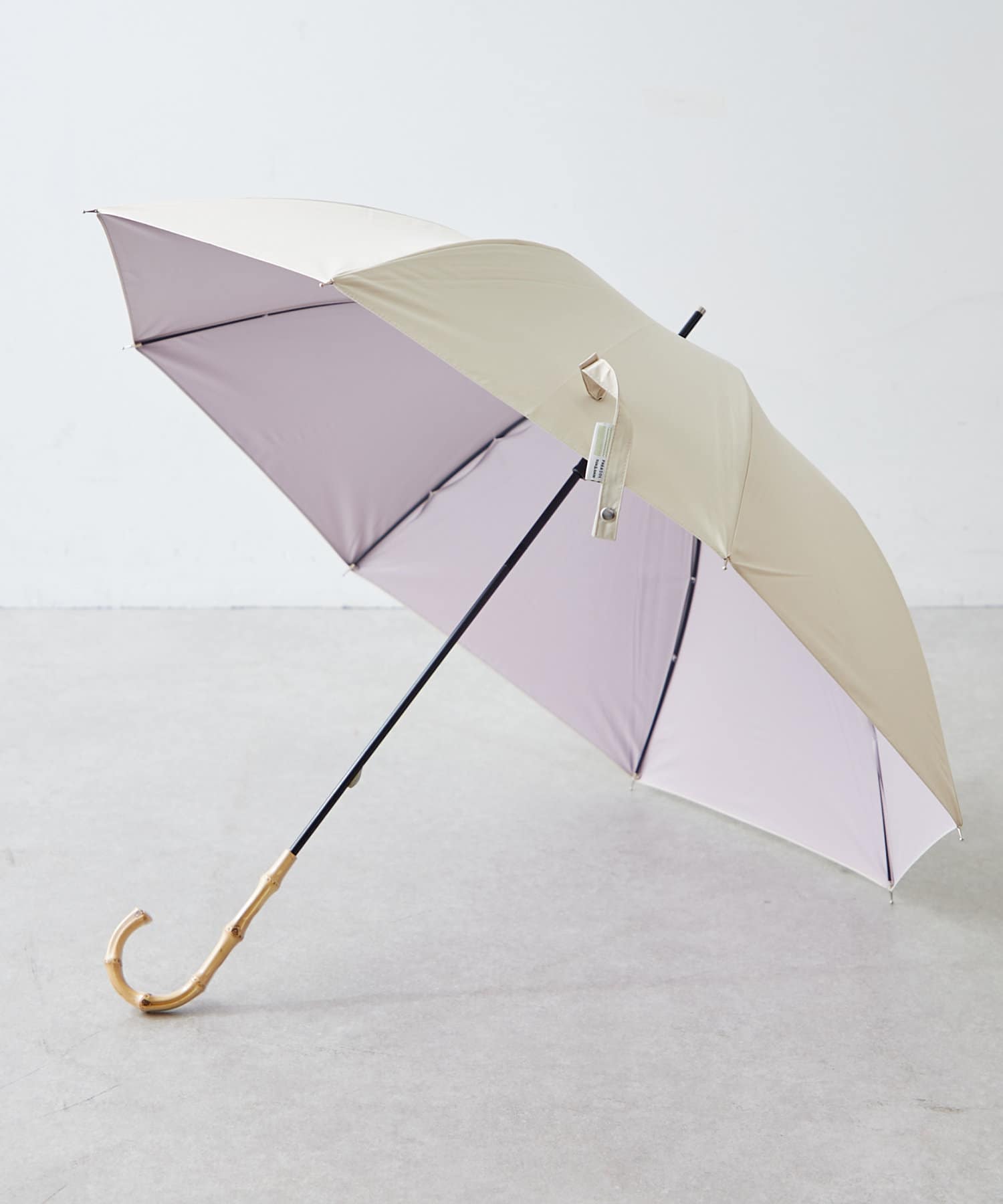 Remind me and forever(リマインドミーアンドフォーエバー) 【晴雨兼用】配色バンブー傘