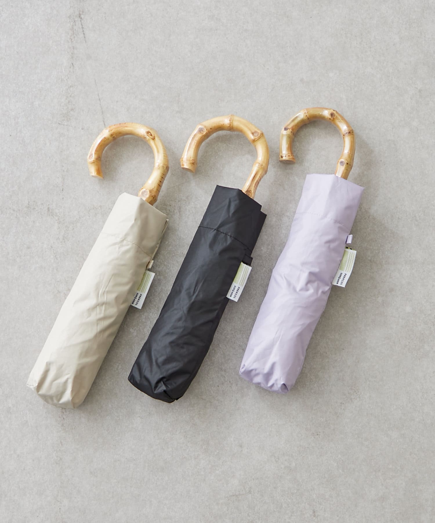 Remind me and forever(リマインドミーアンドフォーエバー) 【晴雨兼用】配色バンブー傘