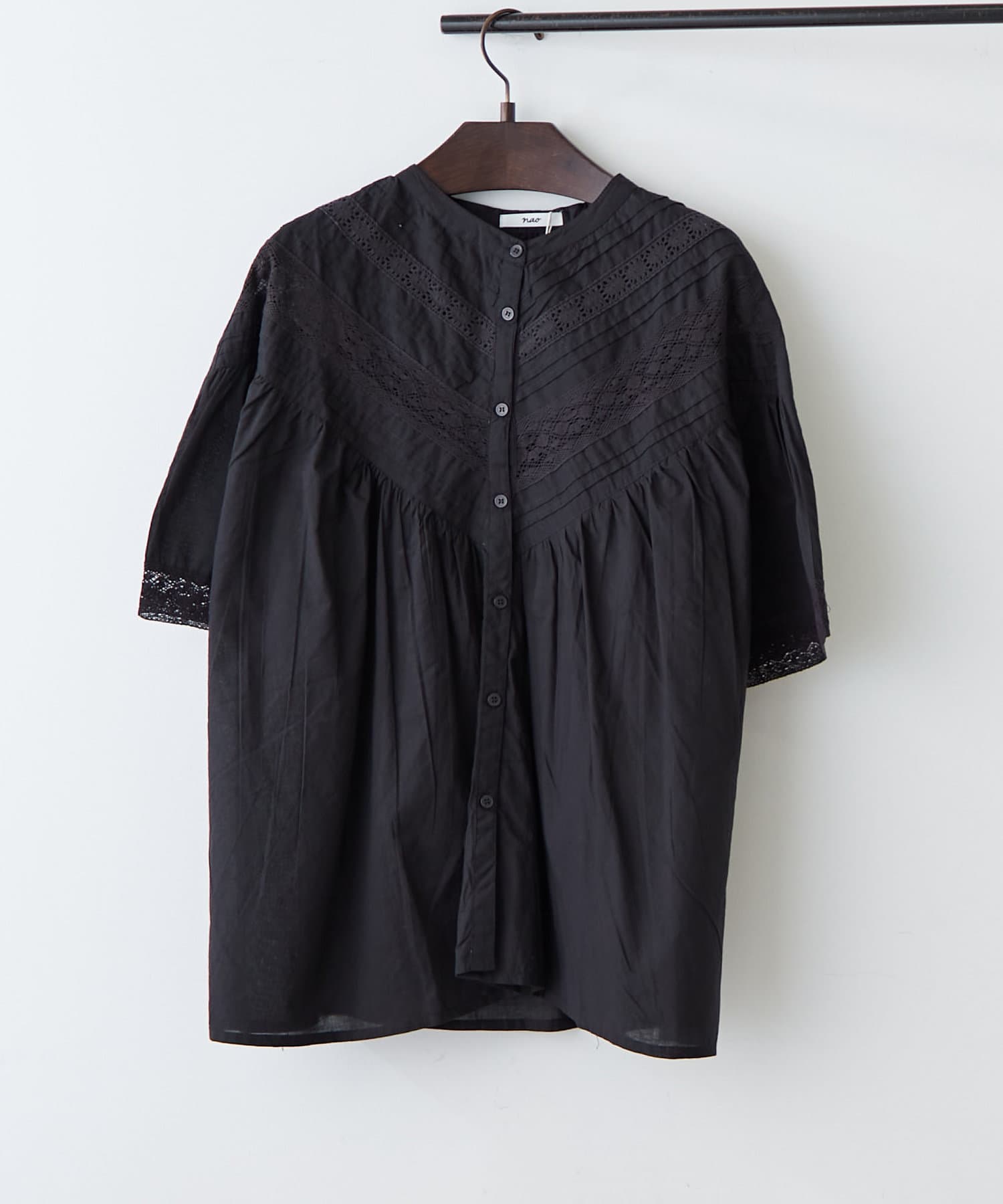 NICE CLAUP / OLIVE des OLIVE OUTLET(ナイスクラップ  / オリーブ デ オリーブ アウトレット) 【RMAF】【ＮＡＯ】キャンレース×ピンタックブラウス