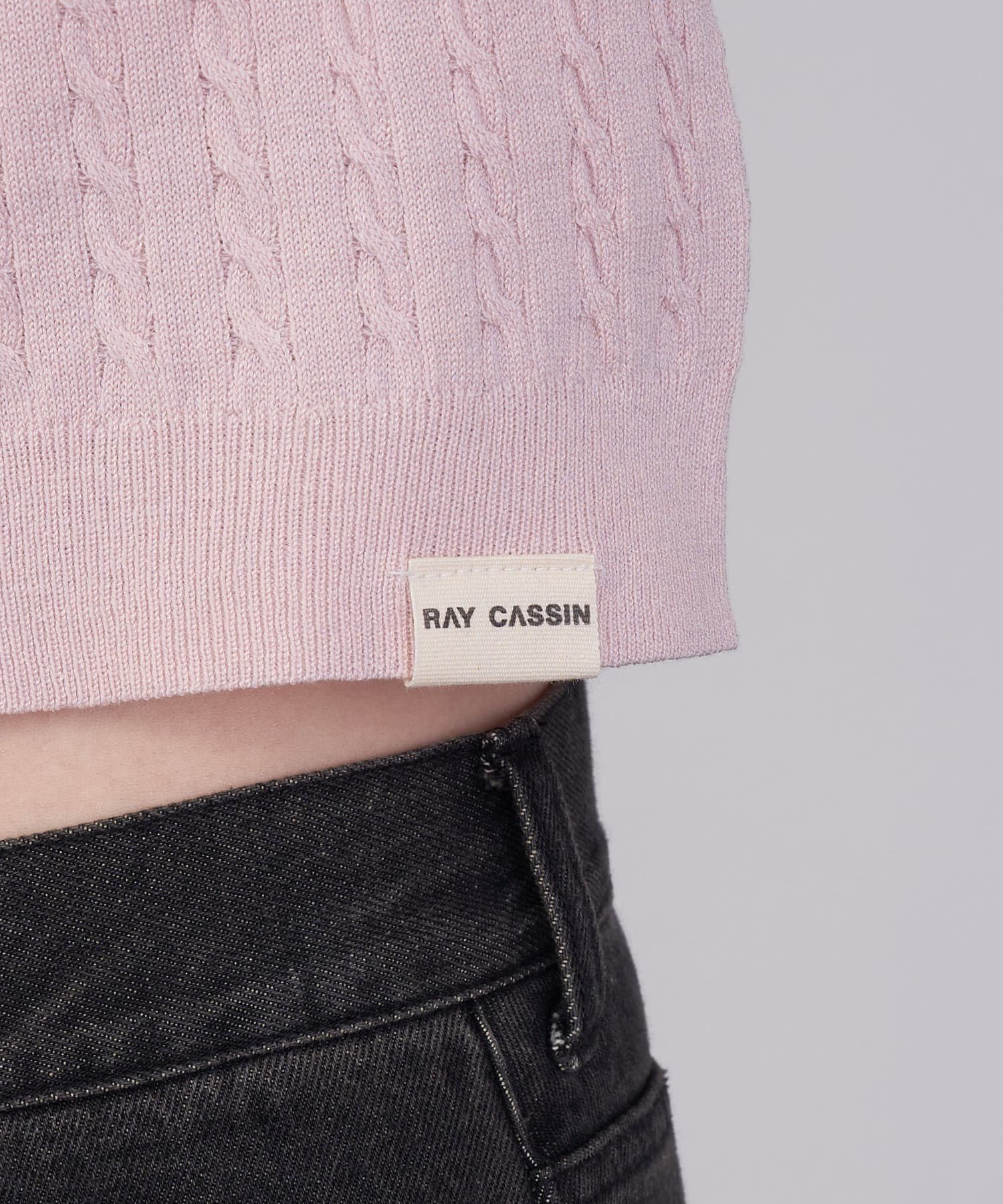 RAY CASSIN(レイカズン) ケーブルヘンリーニット