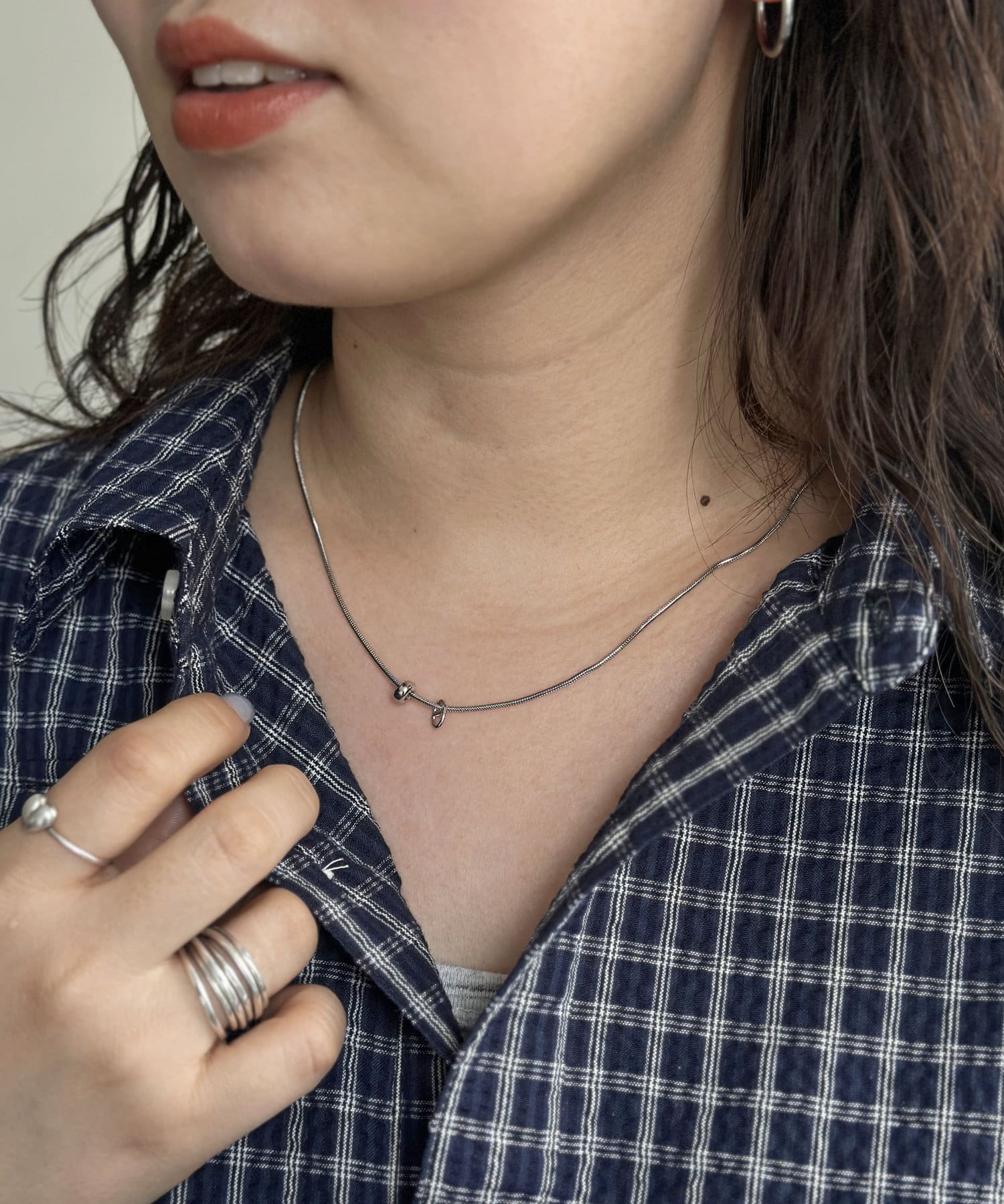 CPCM(シーピーシーエム) ナローチェーンモチーフネックレス