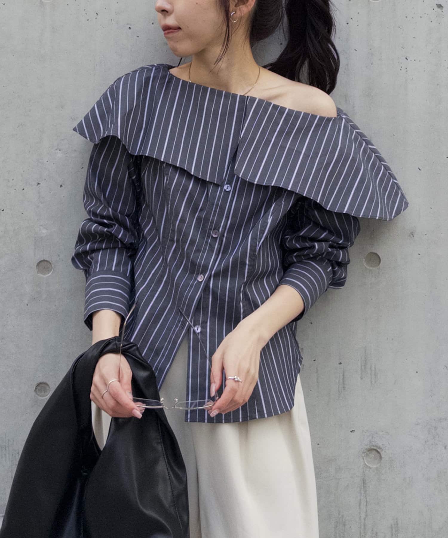 CAPRICIEUX LE'MAGE】BIG襟ボートネックシャツ | OUTLET