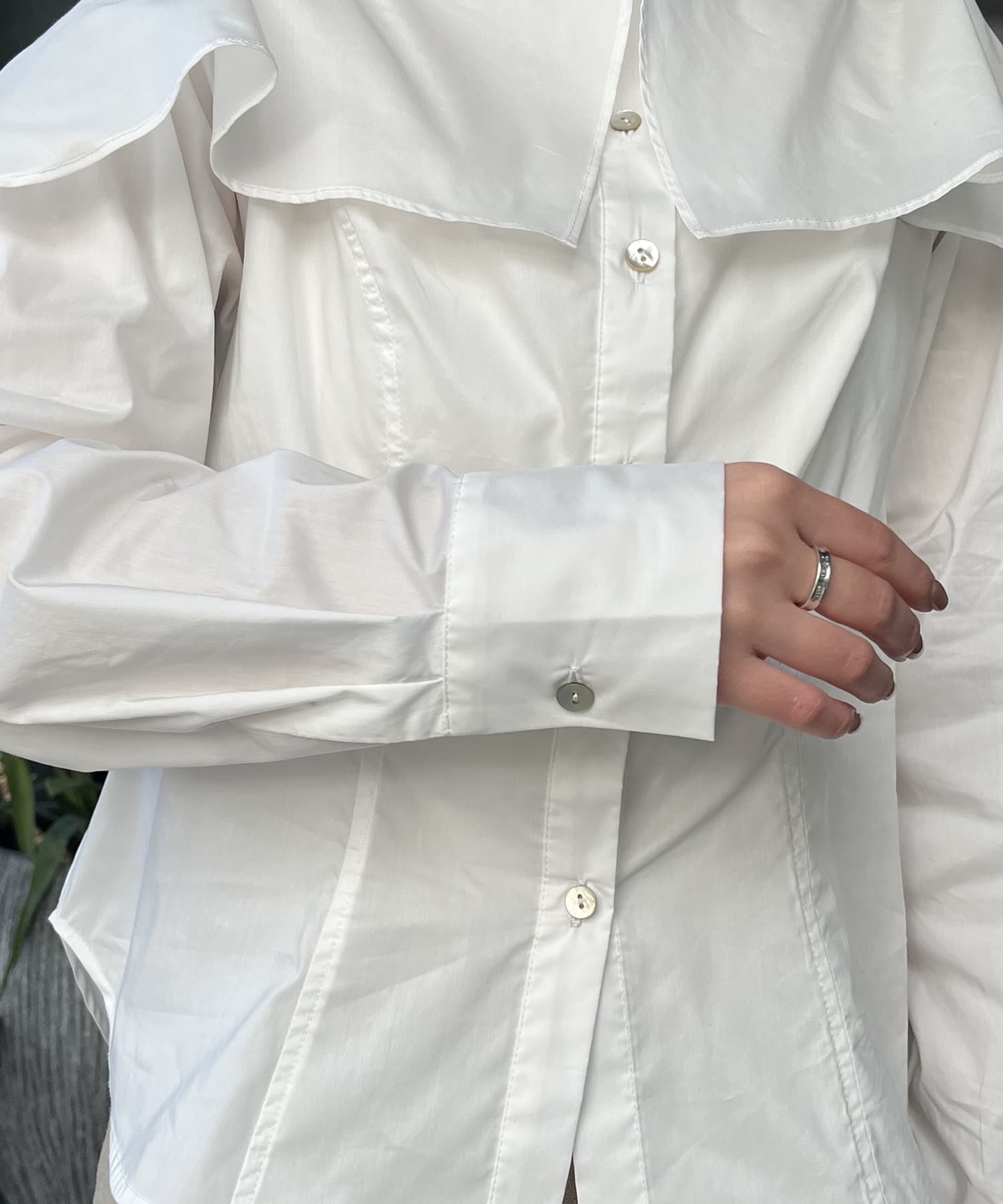 OUTLET(アウトレット) 【CAPRICIEUX LE'MAGE】BIG襟ボートネックシャツ