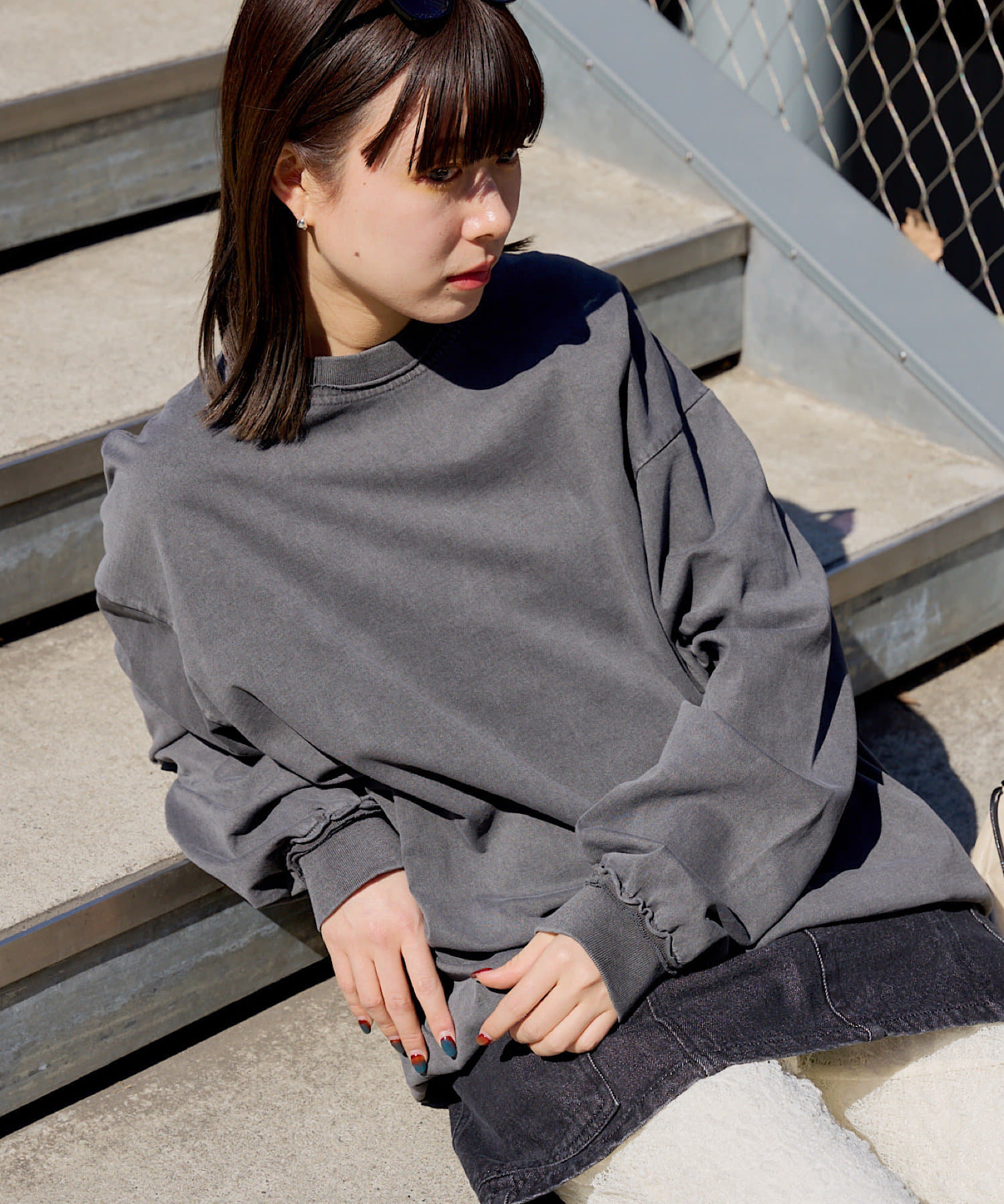 OUTLET(アウトレット) 【Kastane】【WHIMSIC】ピグメントダイカットソープルオーバー