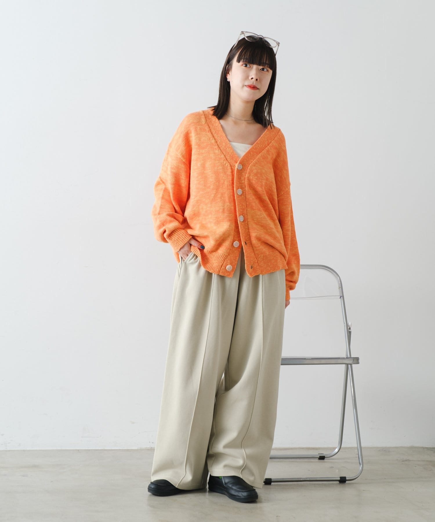 Kastane】【WHIMSIC】スラブヤーンニットカーディガン | OUTLET